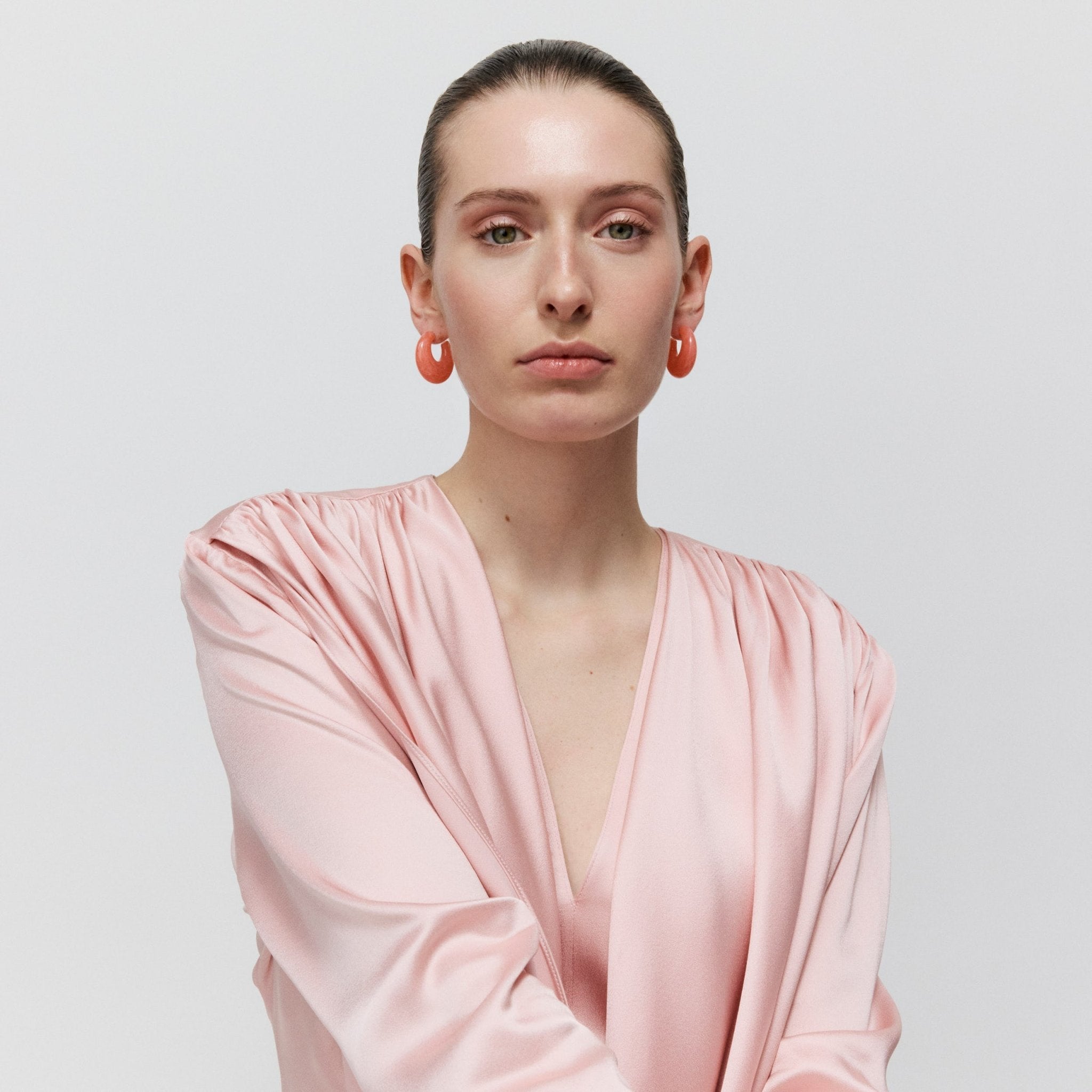 Vanessa Baroni Creole Moon, watermelon marble, vergoldet