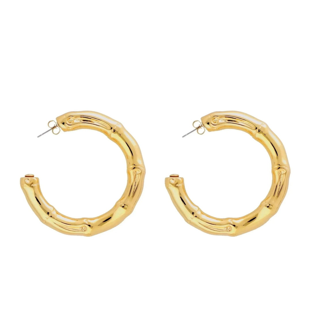 Vanessa Baroni Creolen Bamboo Big, gold, vergoldet