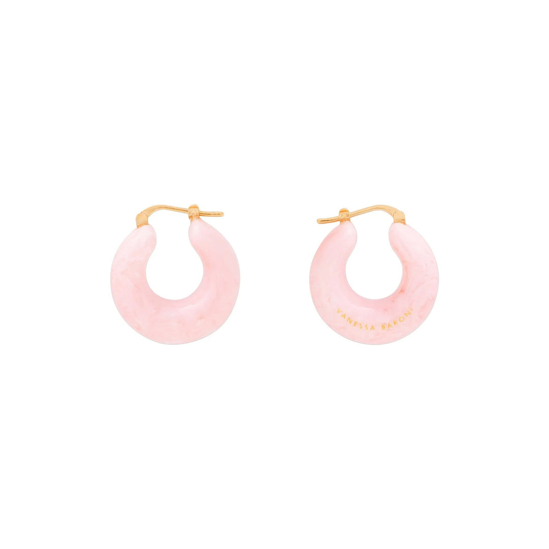 Vanessa Baroni Creolen Circlet, bubble gum twist, vergoldet