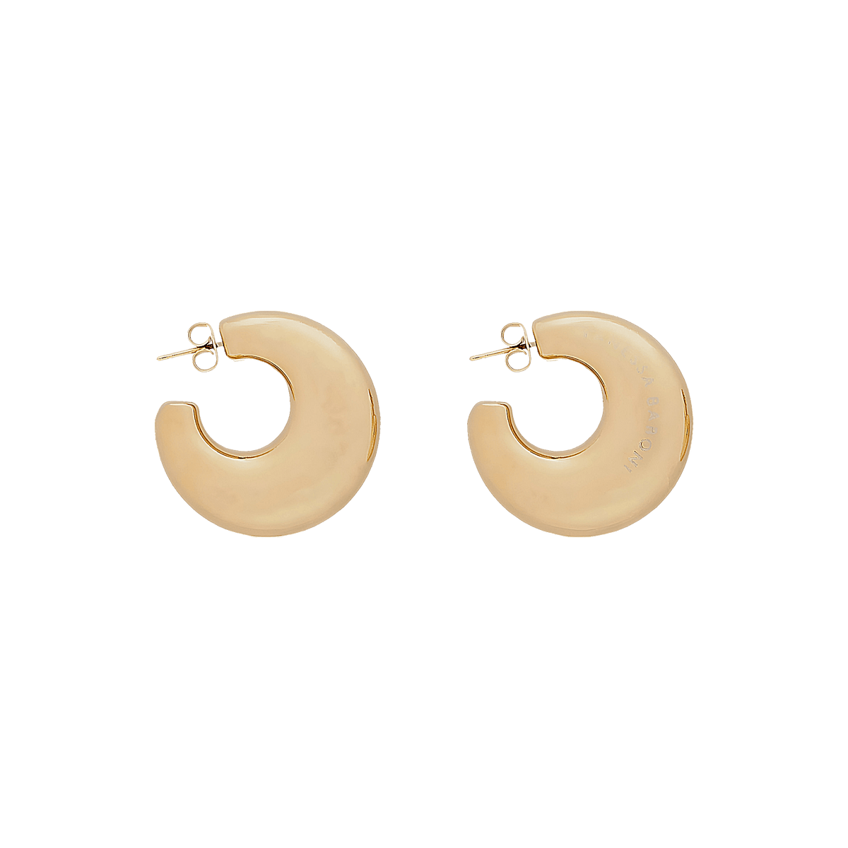 Vanessa Baroni Creolen Moon, gold, vergoldet