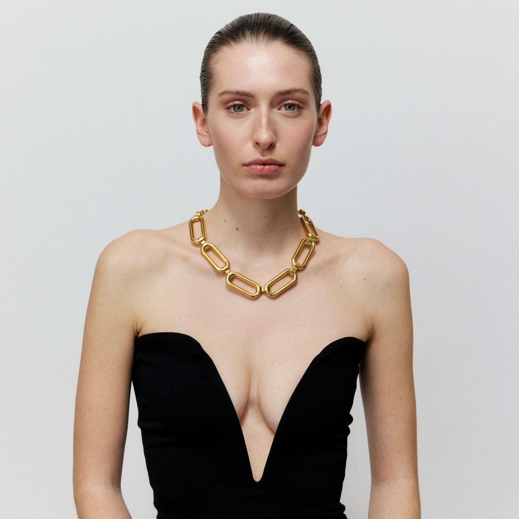 Vanessa Baroni Kette Bold Link, gold, vergoldet