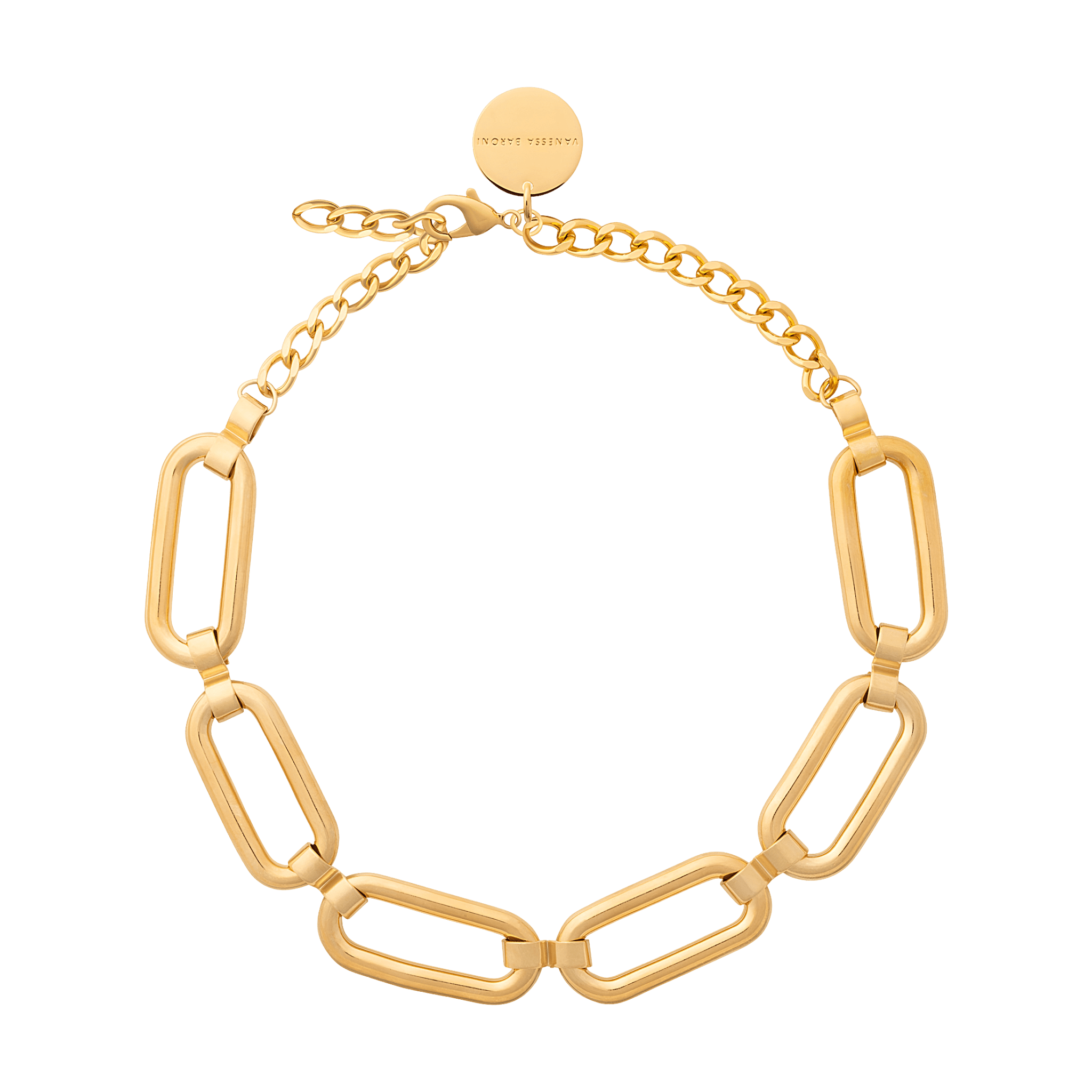 Vanessa Baroni Kette Bold Link, gold, vergoldet