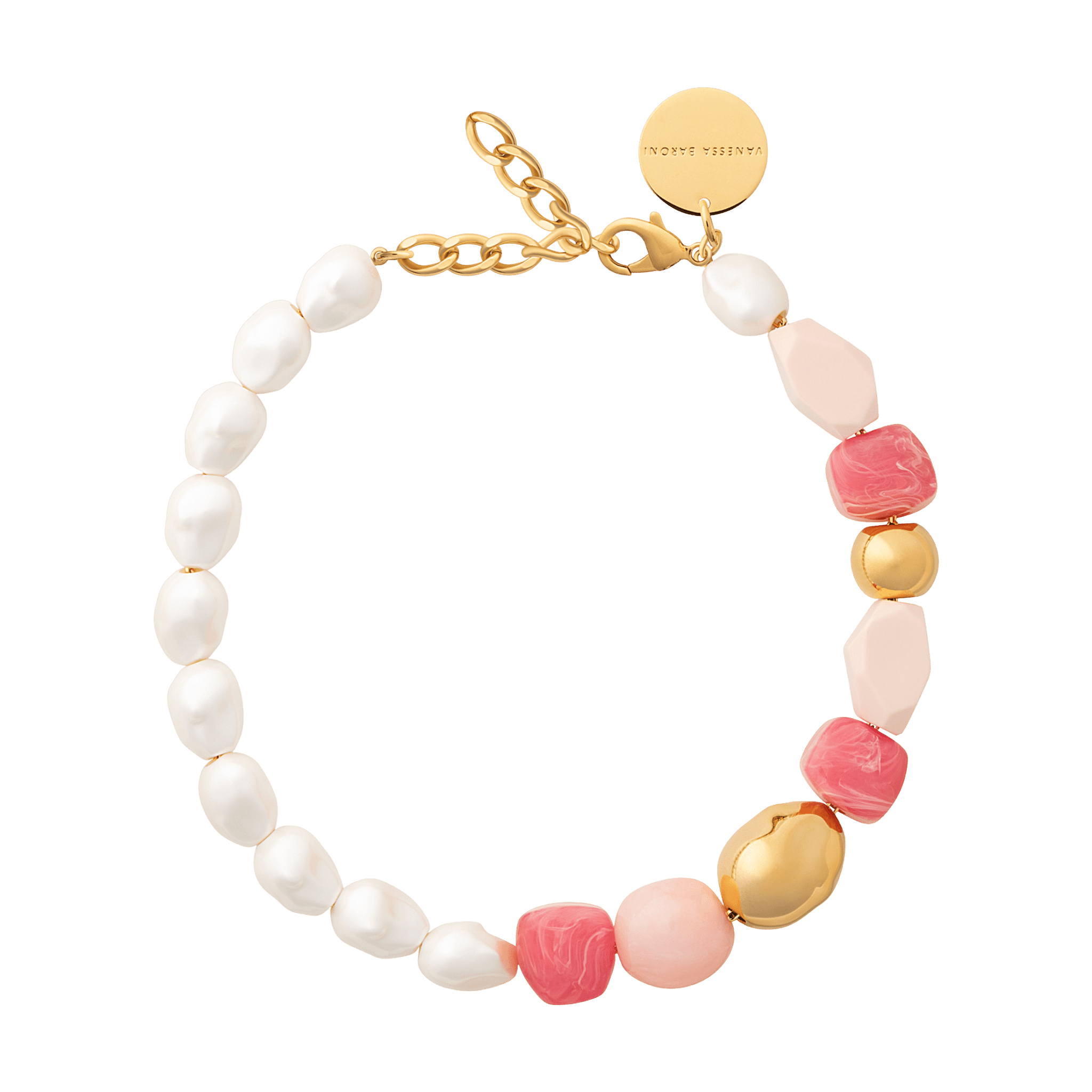 Vanessa Baroni Kette Ibiza, watermelon, vergoldet