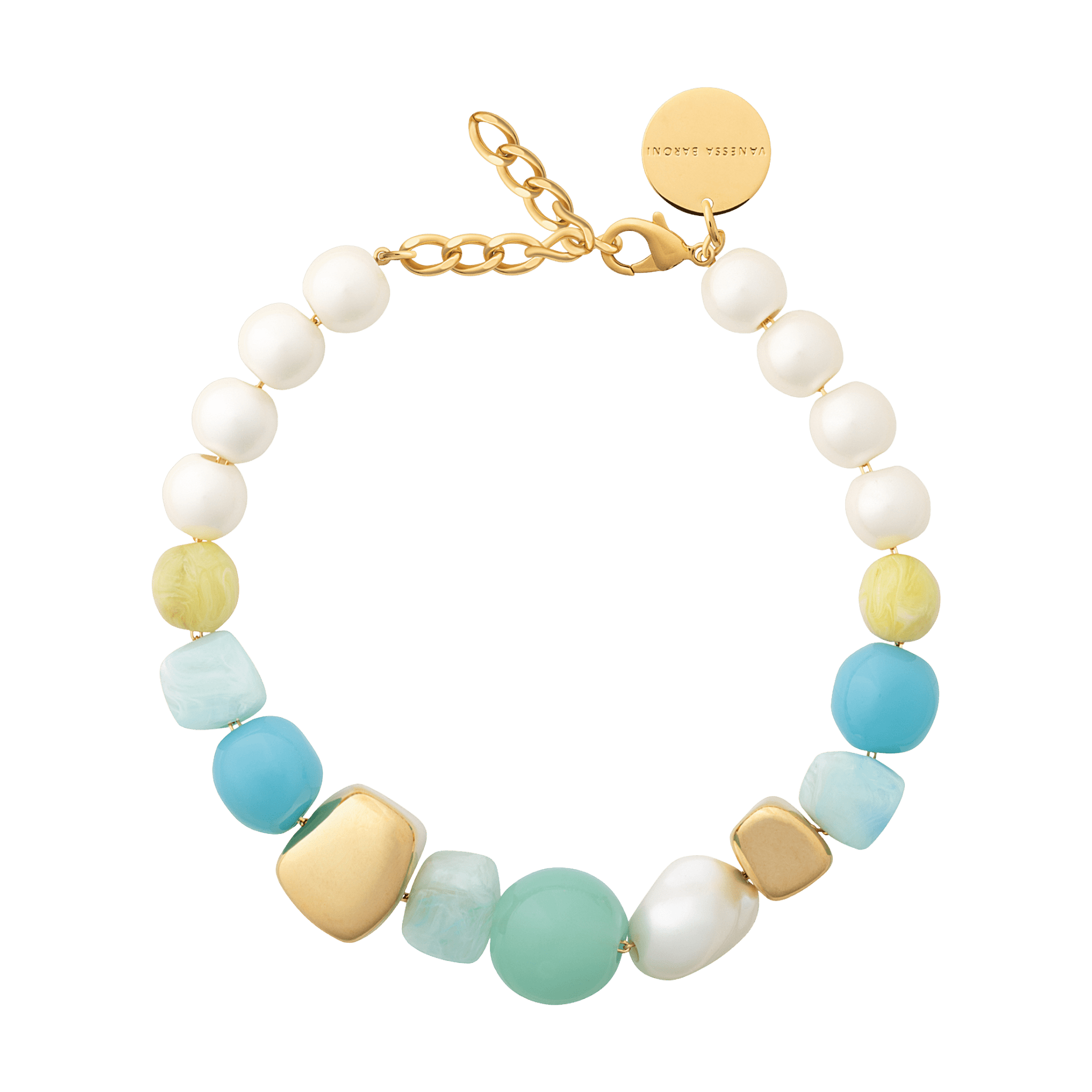 Vanessa Baroni Kette Portofino, cloud, vergoldet