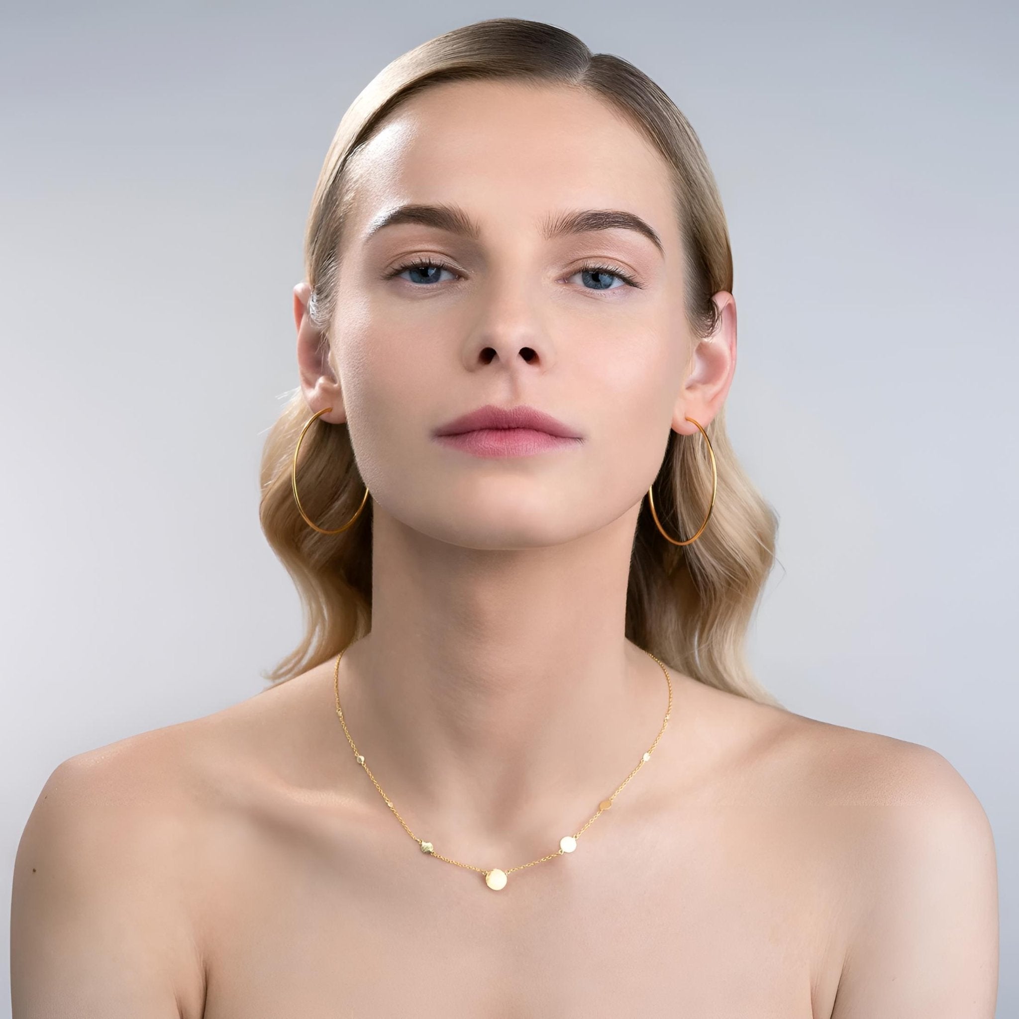 yours.Jewelry Creolen Golden Sip, large, vergoldet