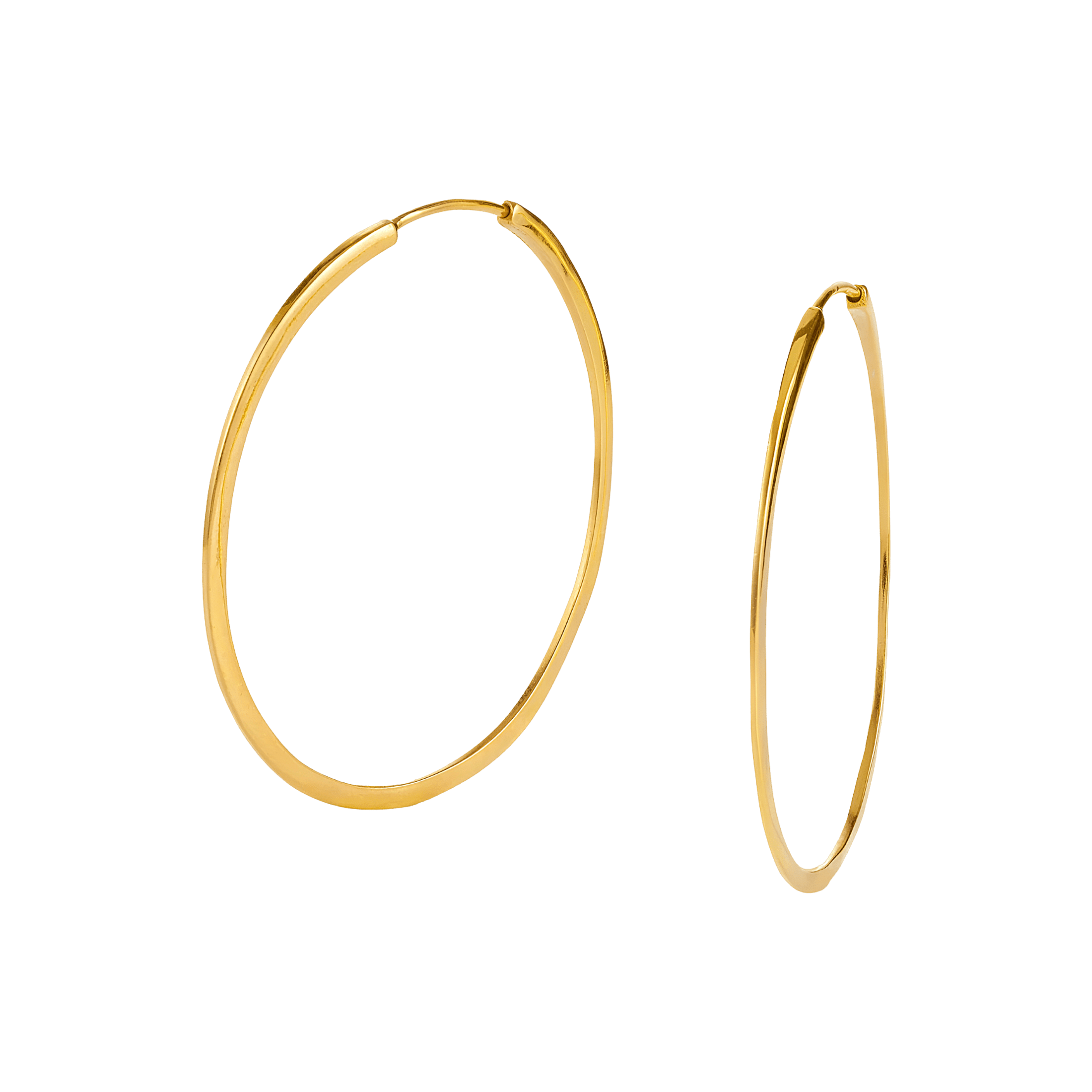 yours.Jewelry Creolen Shinning moon, gold rush, vergoldet
