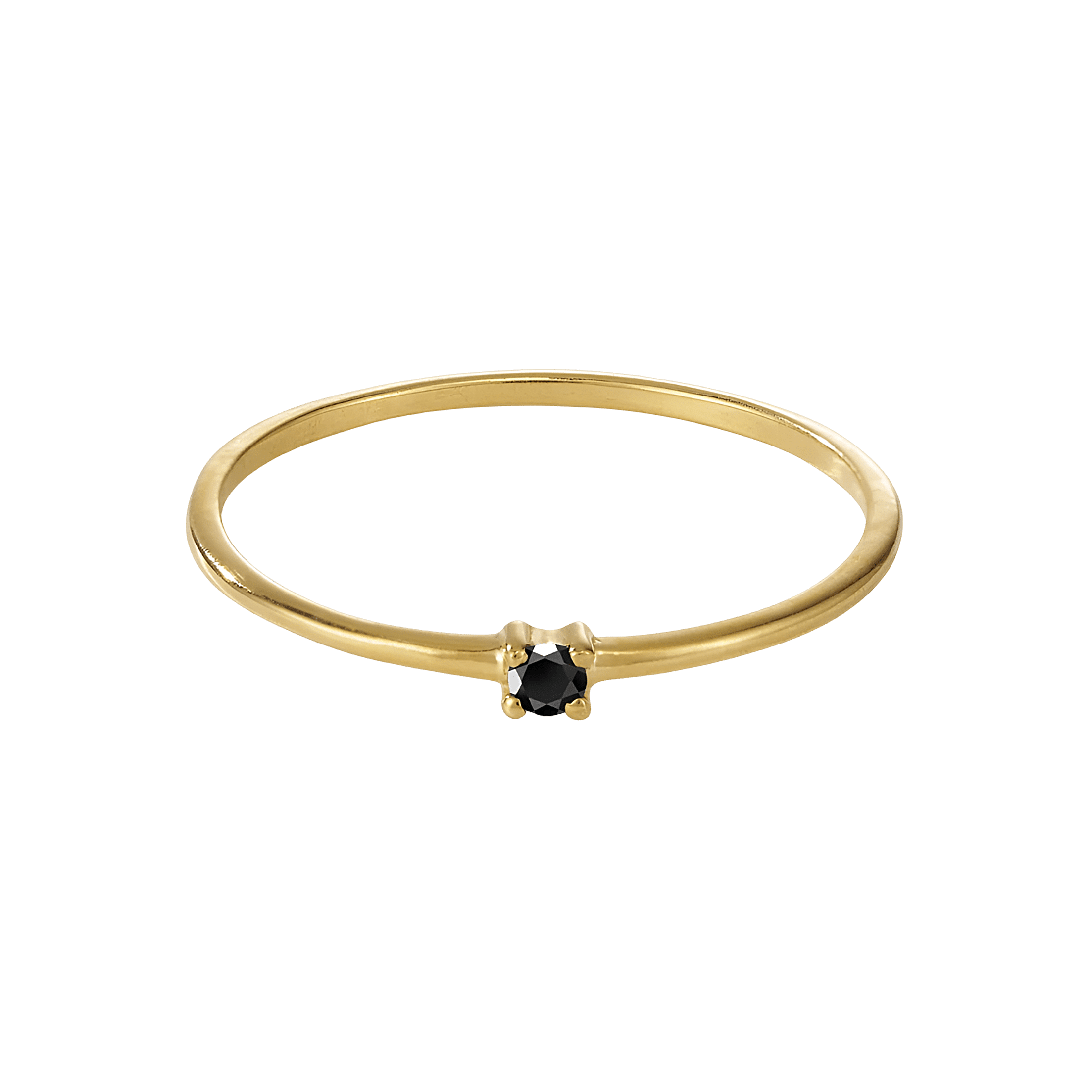 yours.Jewelry Ring Birdie, the dark night, vergoldet