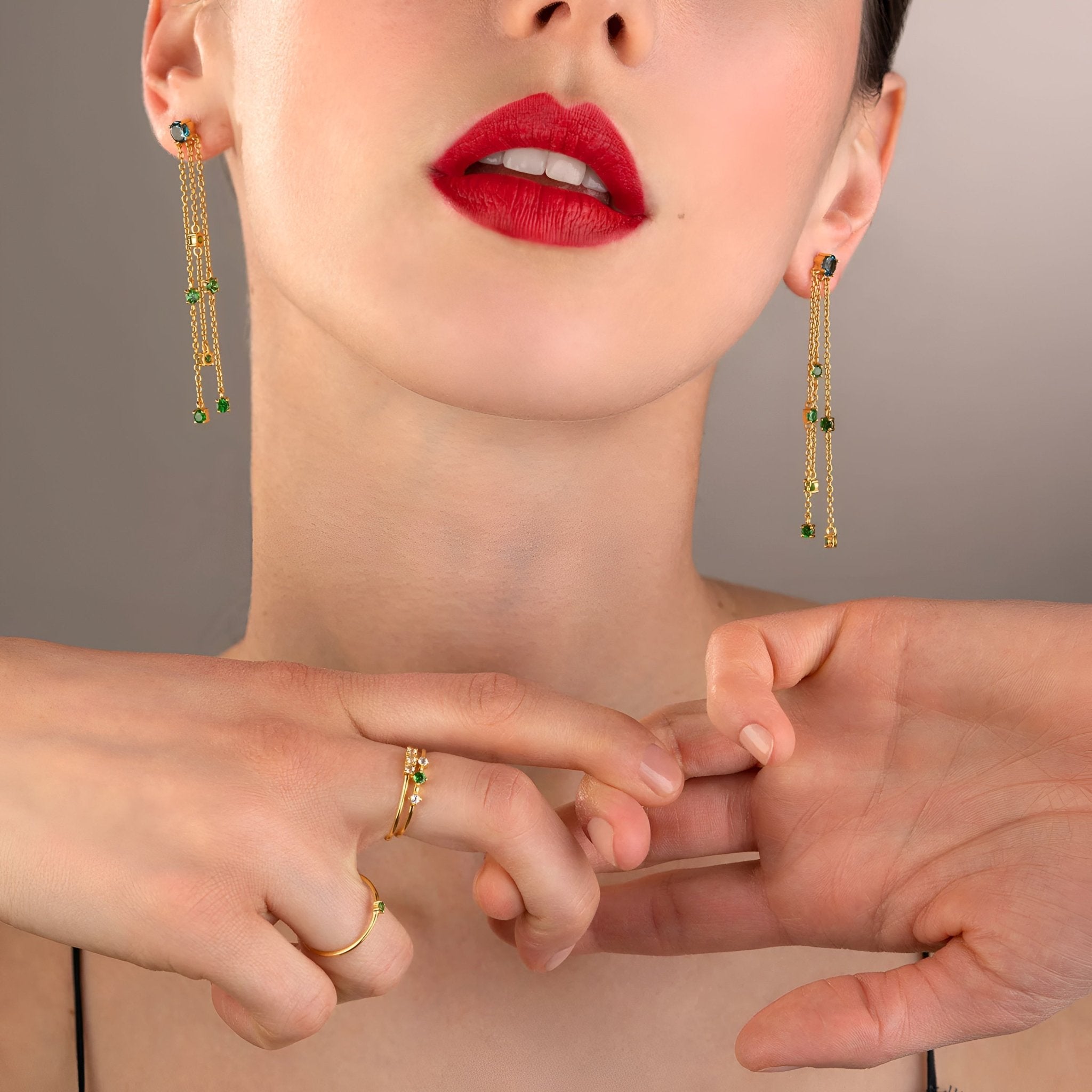 yours.Jewelry Ring Broken Vintage, gooseberry sorbet, vergoldet 52, Ø innen ca. 16,5 mm