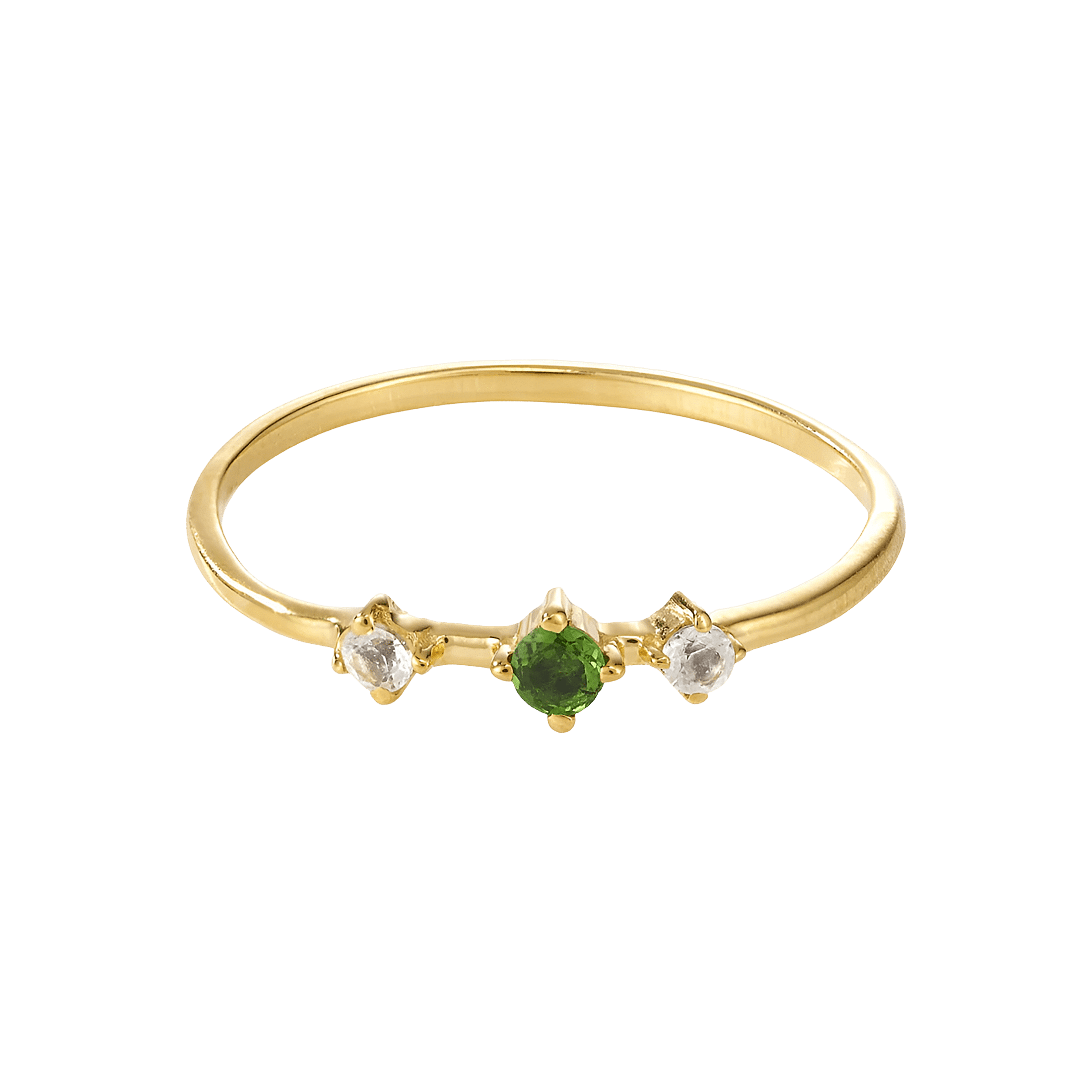 yours.Jewelry Ring Broken Vintage, gooseberry sorbet, vergoldet