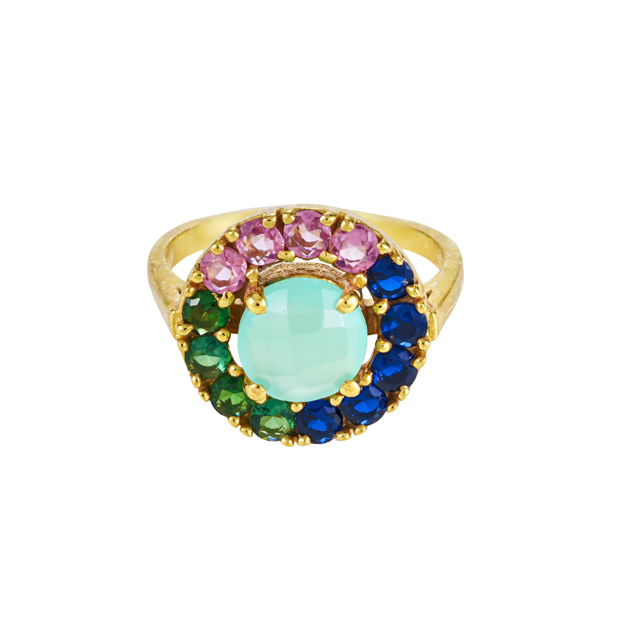 yours.Jewelry Ring Cosmopolitan, multi, vergoldet 52, Ø innen ca. 16,5 mm