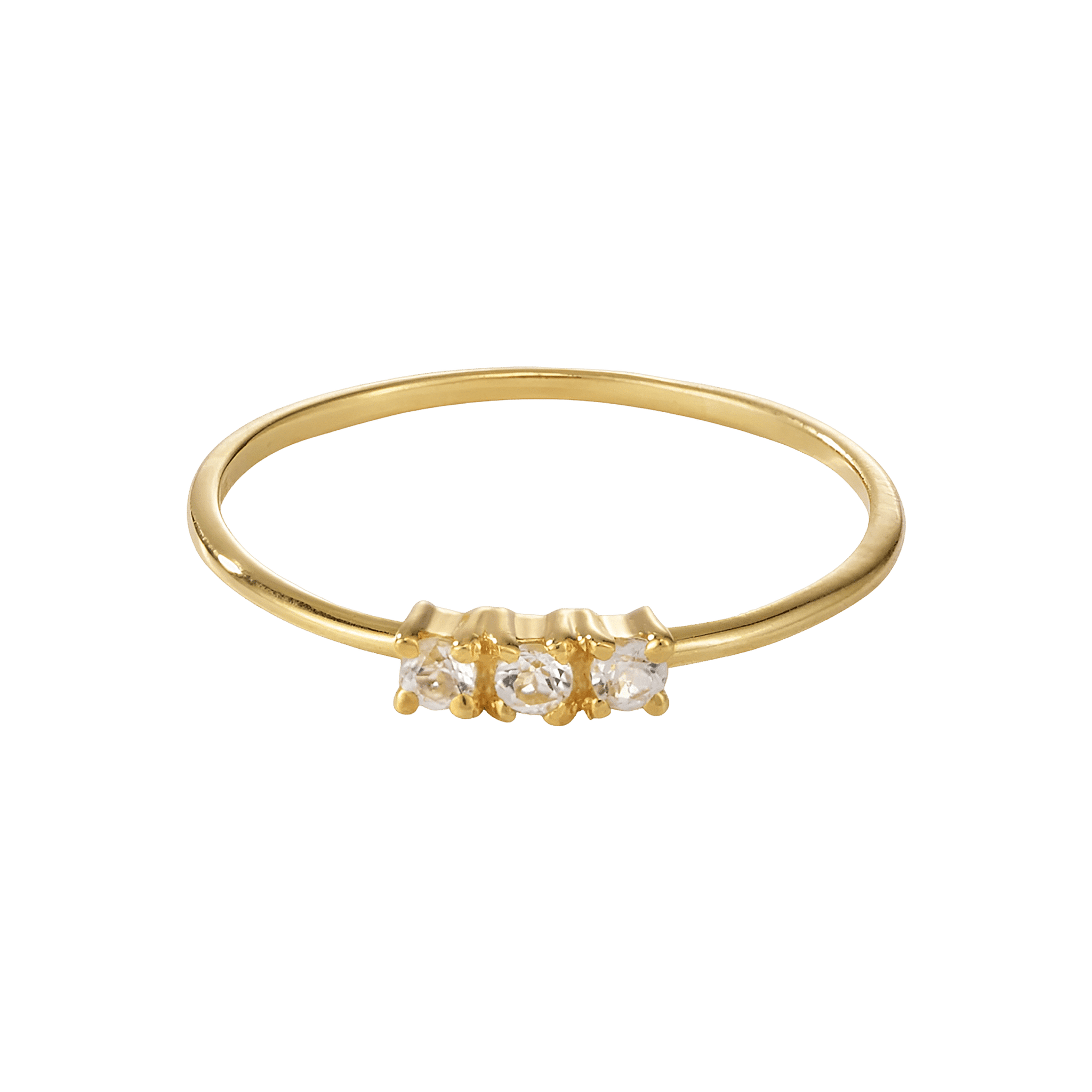 yours.Jewelry Ring Sweet Lullaby, clear as day, vergoldet