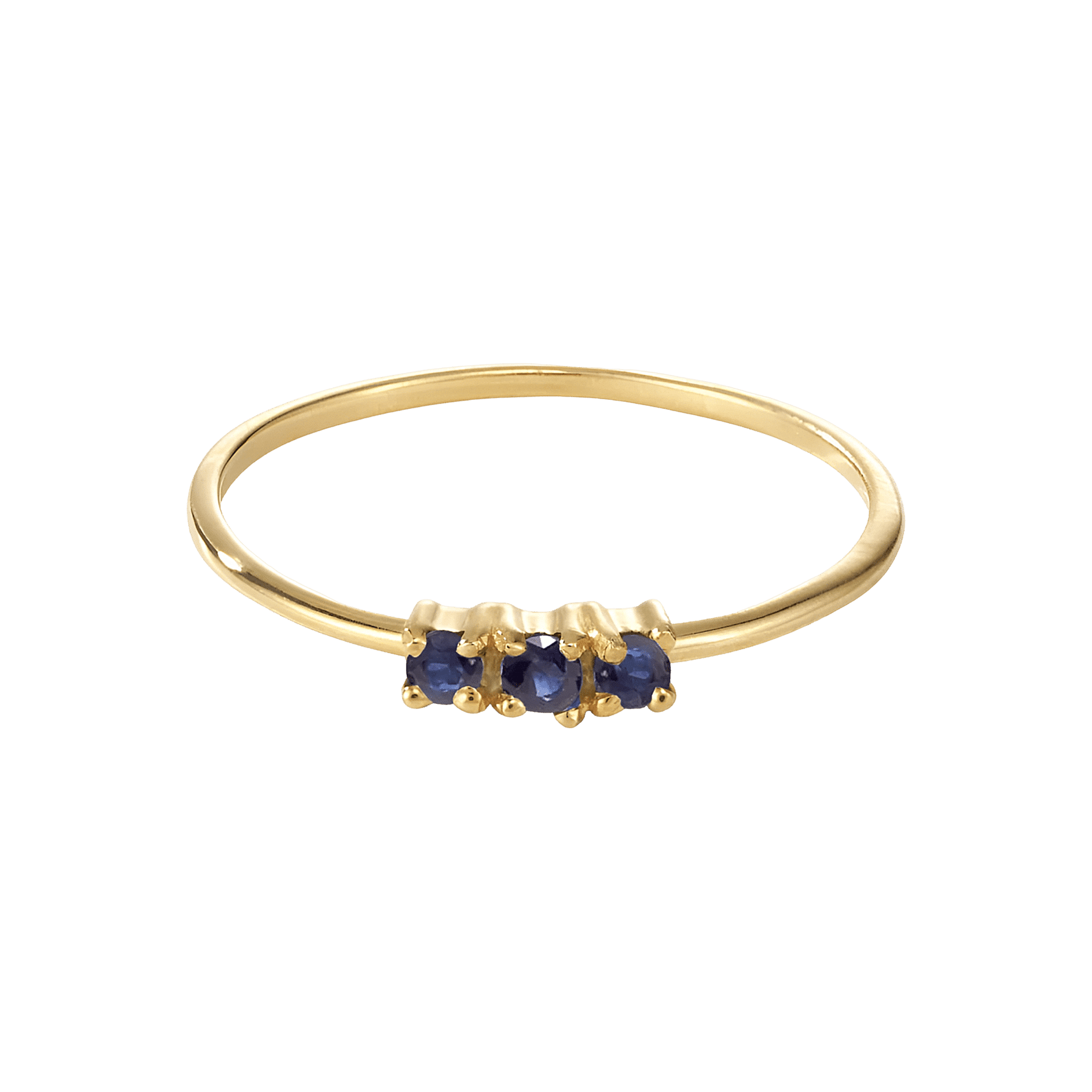 yours.Jewelry Ring Sweet Lullaby, eccentric blue, vergoldet