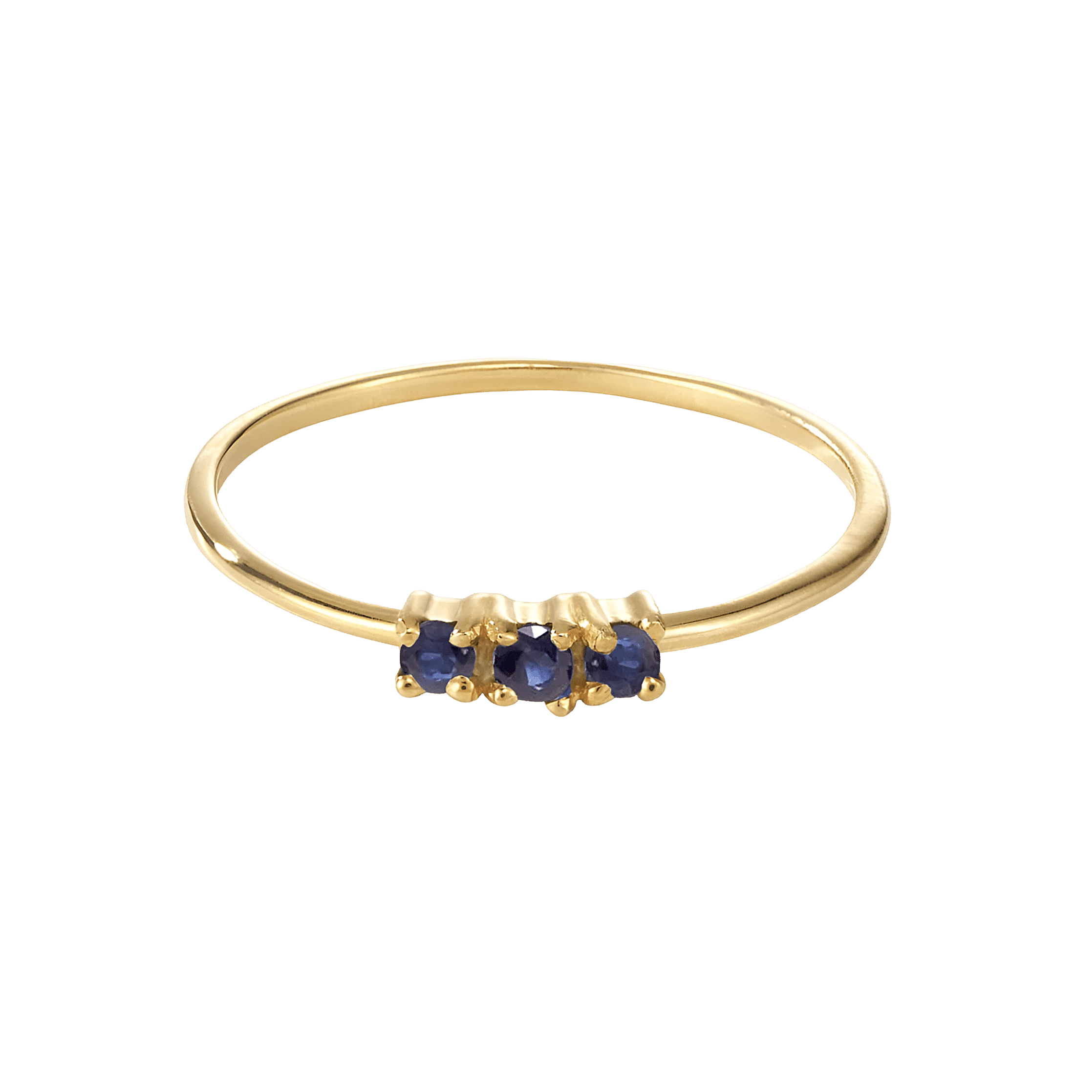 yours.Jewelry Ring Sweet Lullaby, eccentric blue, vergoldet