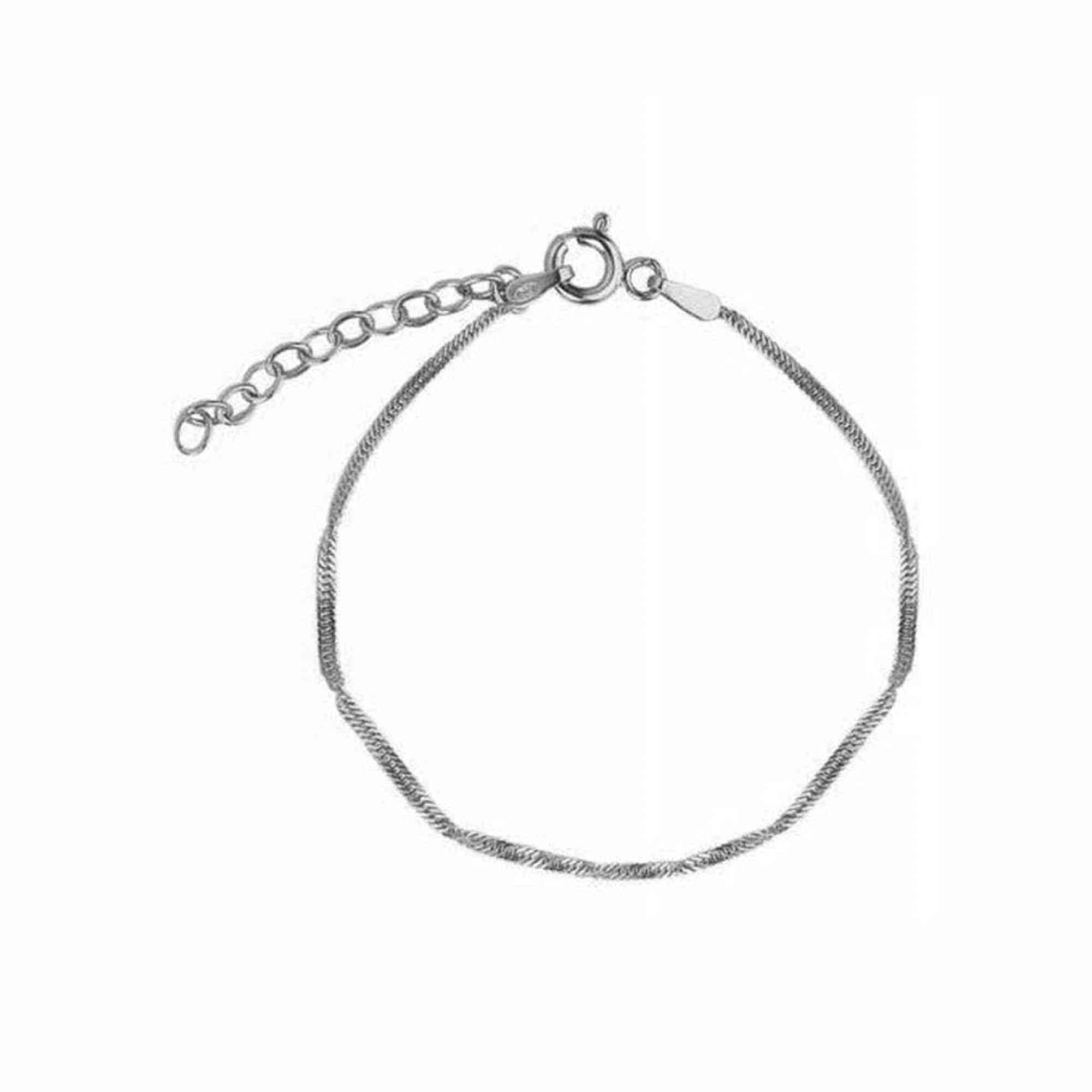 Jeberg Jewellery Armband Lila, Silber