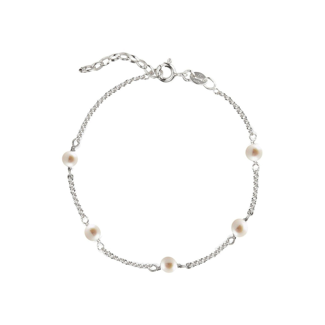 Jeberg Jewellery Armband Love Eye - Freshwater Pearls, Silber