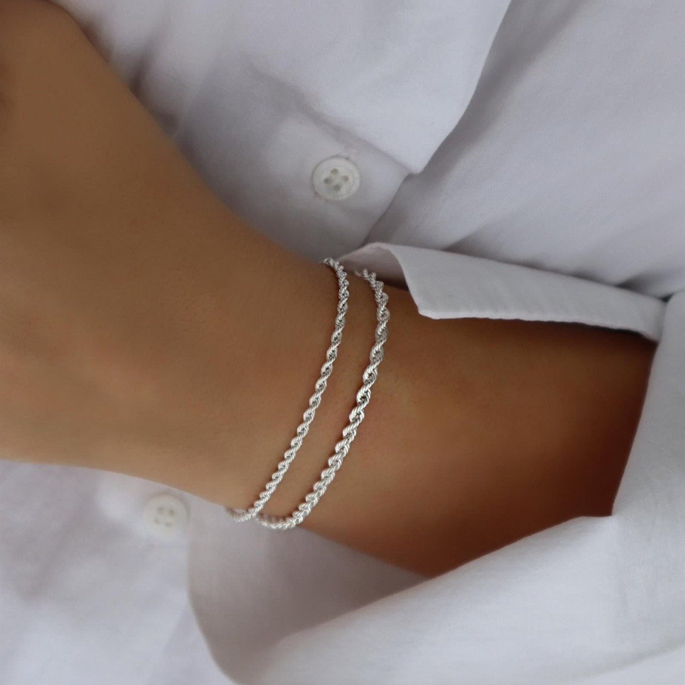 Jeberg Jewellery Armband Robin, Silber