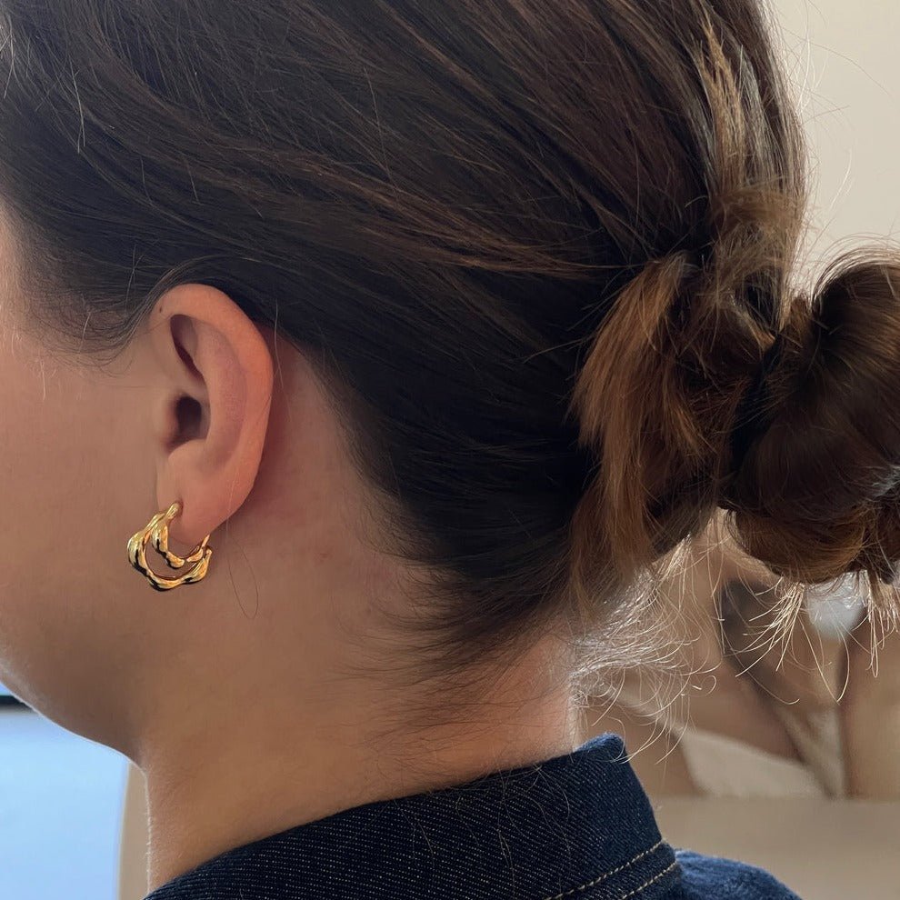 Jeberg Jewellery Creolen Balance, vergoldet