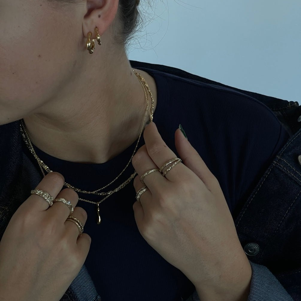 Jeberg Jewellery Creolen Harmony large, vergoldet