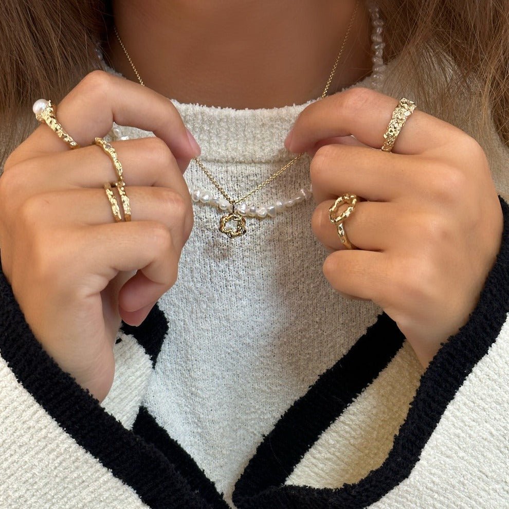 Jeberg Jewellery Kette Circle of Love, vergoldet