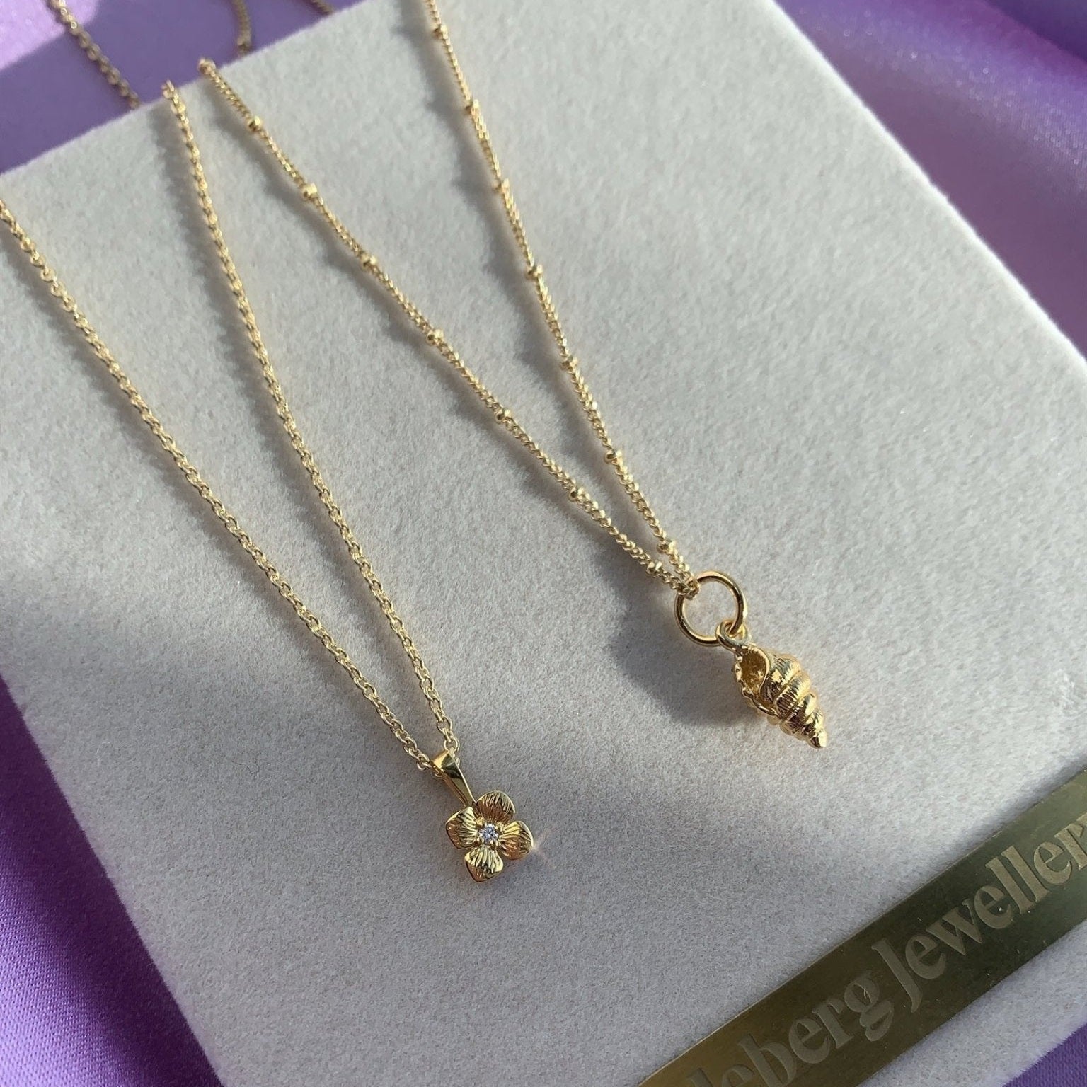 Jeberg Jewellery Kette Hortensia, vergoldet