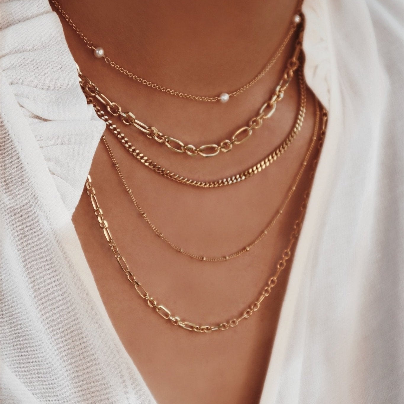 Jeberg Jewellery Kette Nelly, vergoldet