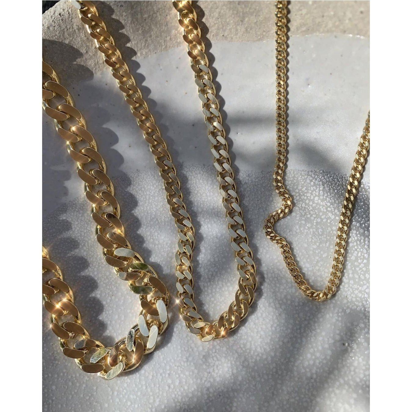 Jeberg Jewellery Kette Saga 3 mm Panzer, vergoldet 42 cm