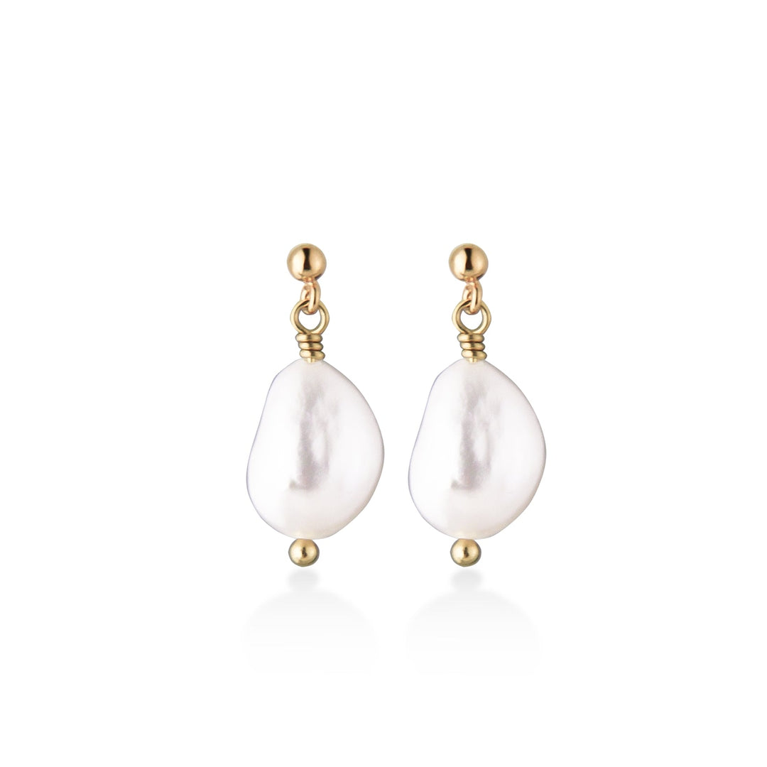 Jeberg Jewellery Ohrringe Vintage Love Pearl, vergoldet