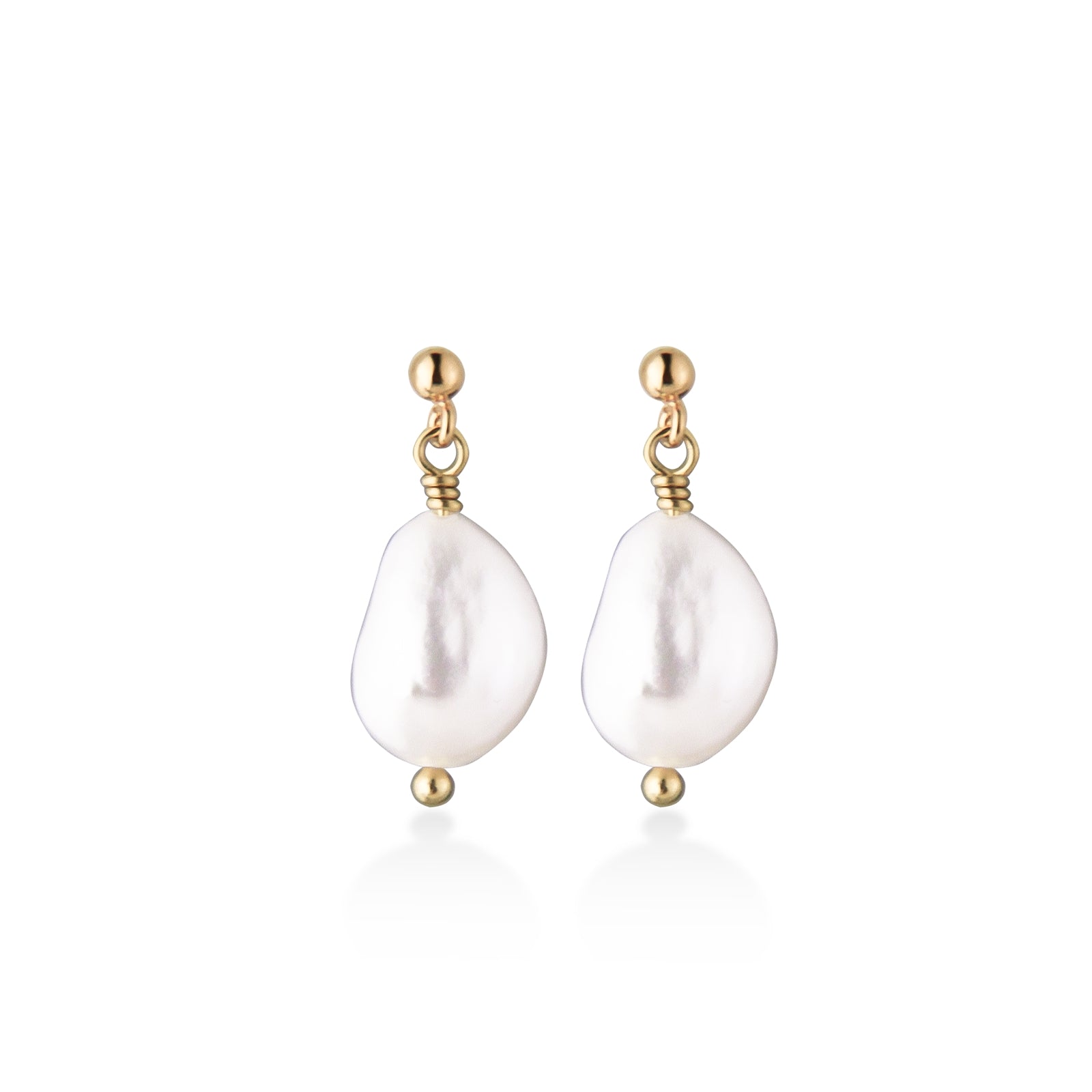 Jeberg Jewellery Ohrringe Vintage Love Pearl, vergoldet
