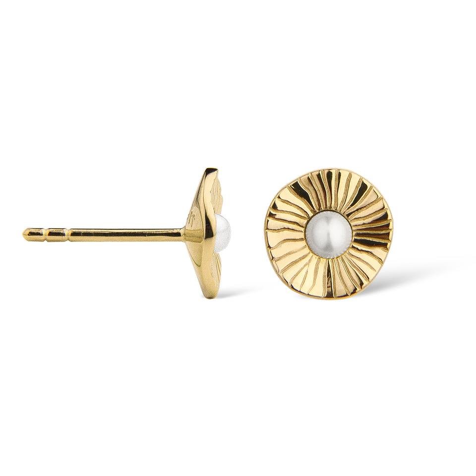 Jeberg Jewellery Ohrstecker Sand Dune Pearl, vergoldet