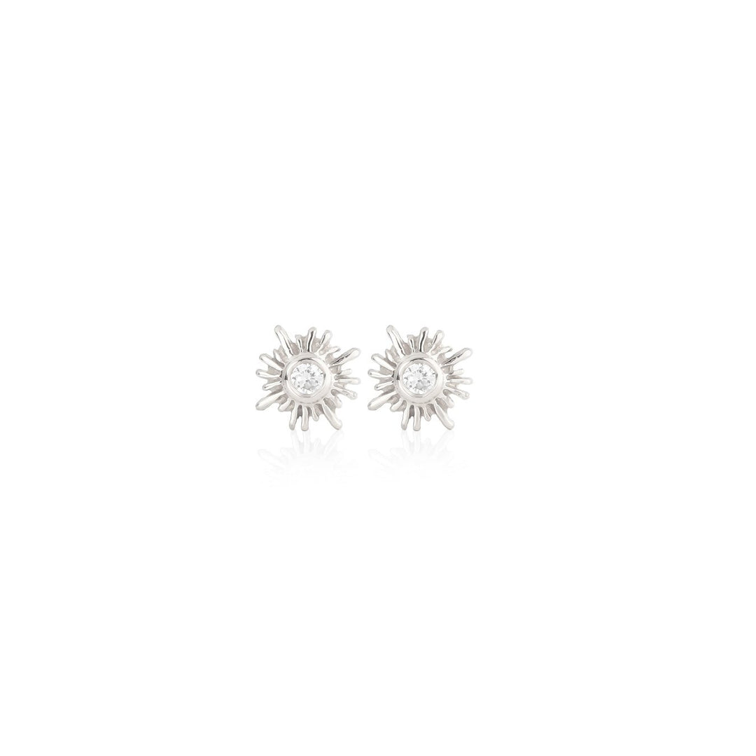 Jeberg Jewellery Ohrstecker Sun, Silber