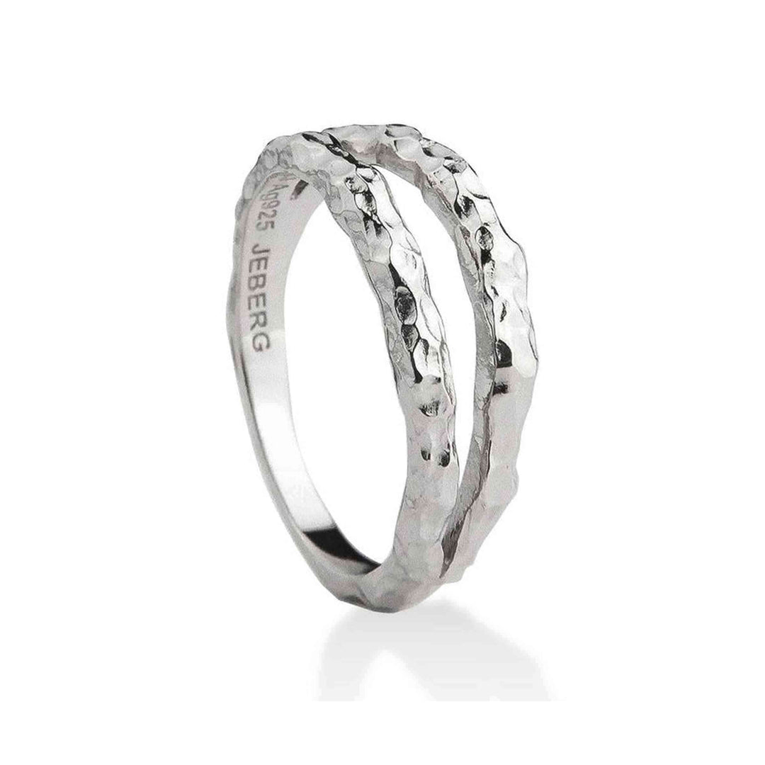 Jeberg Jewellery Ring I AM GOLD Double, Silber