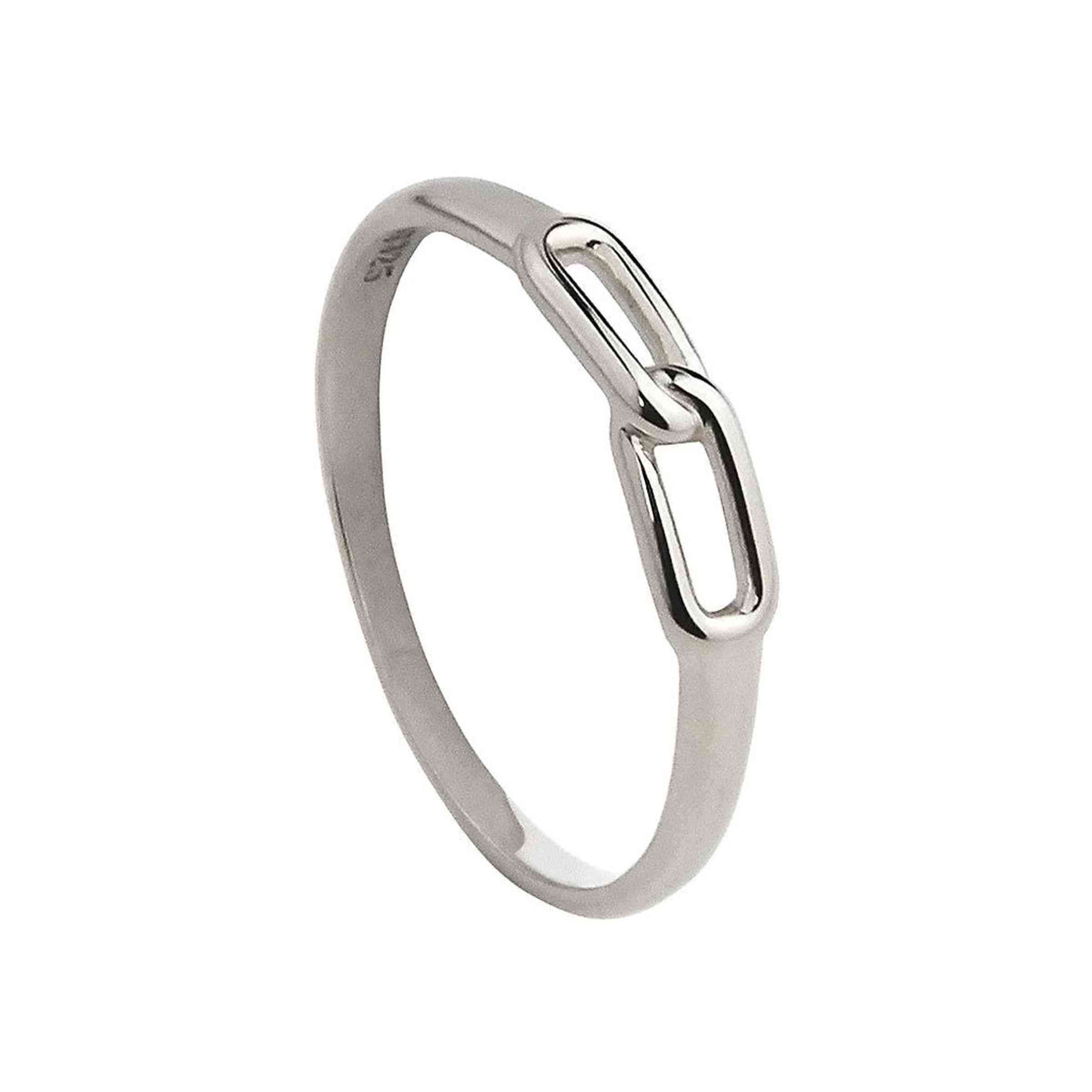 Jeberg Jewellery Ring Love Link, Silber