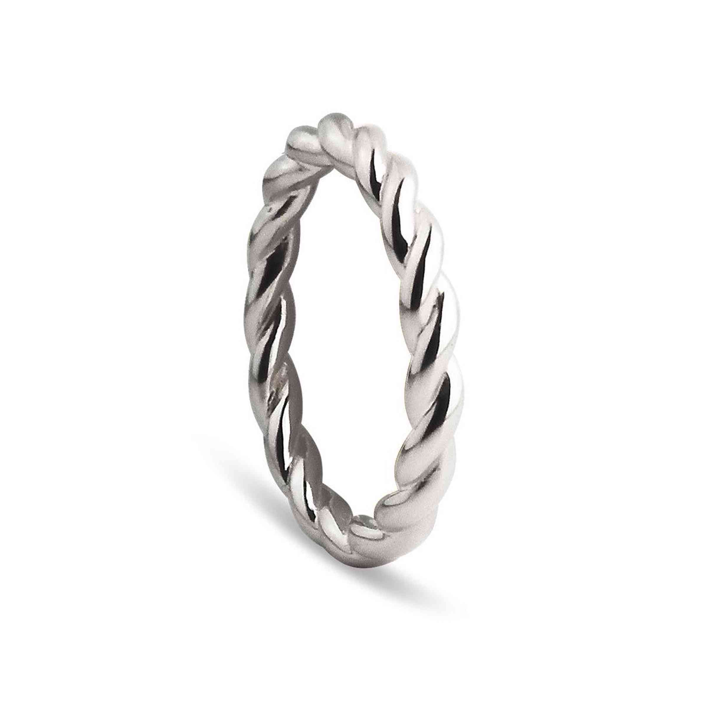 Jeberg Jewellery Ring Twisted, Silber