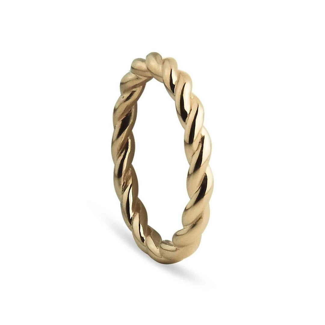 Jeberg Jewellery Ring Twisted, vergoldet