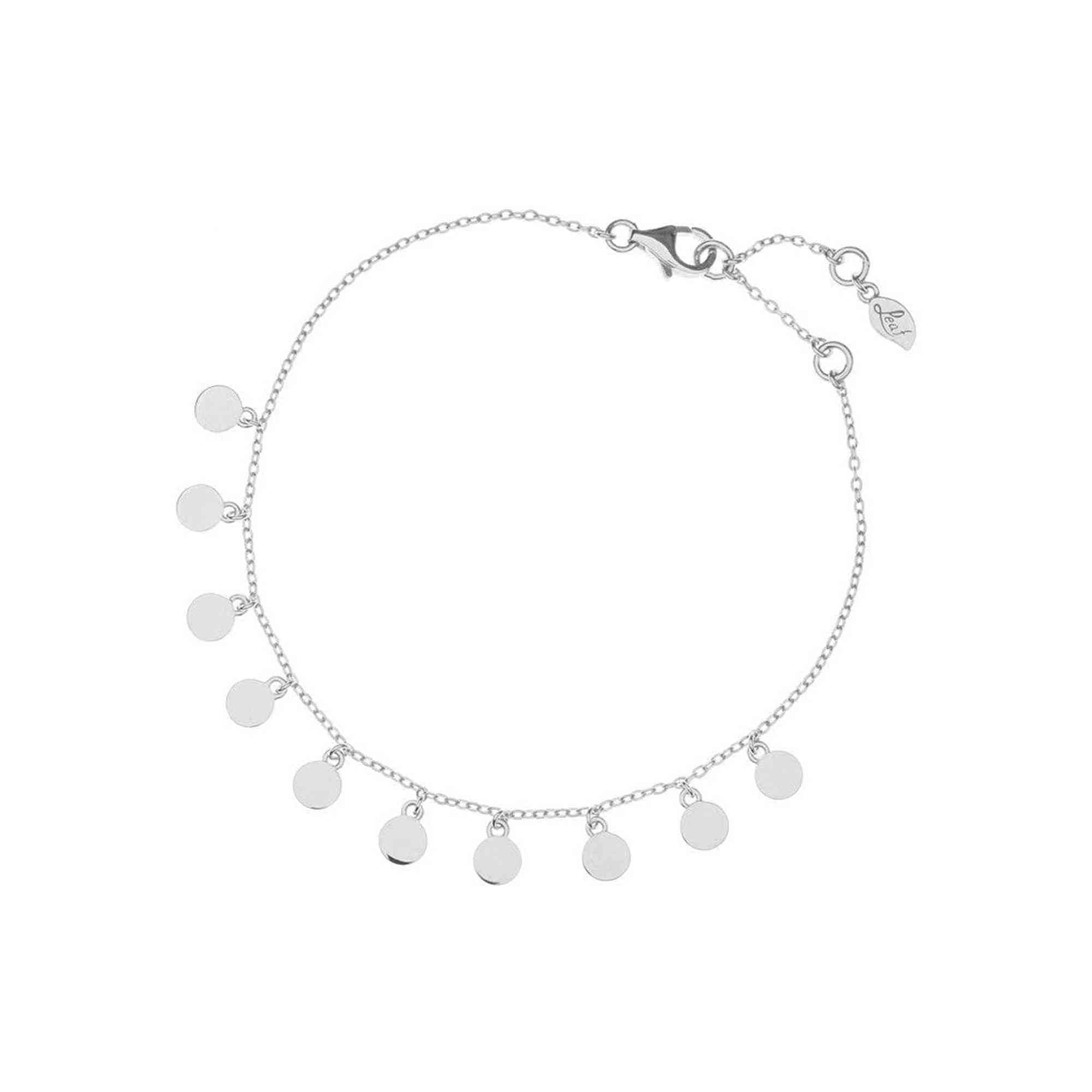 Leaf Armband Platelet, Silber