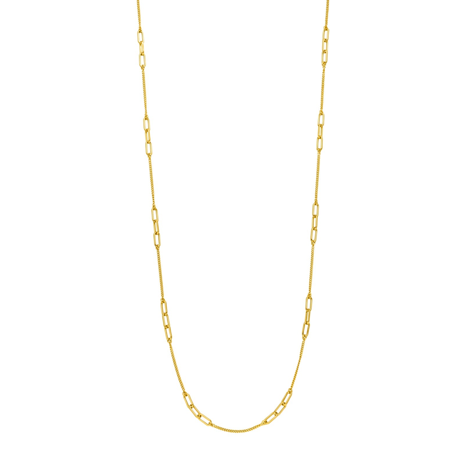 Leaf Kette Cube II, vergoldet