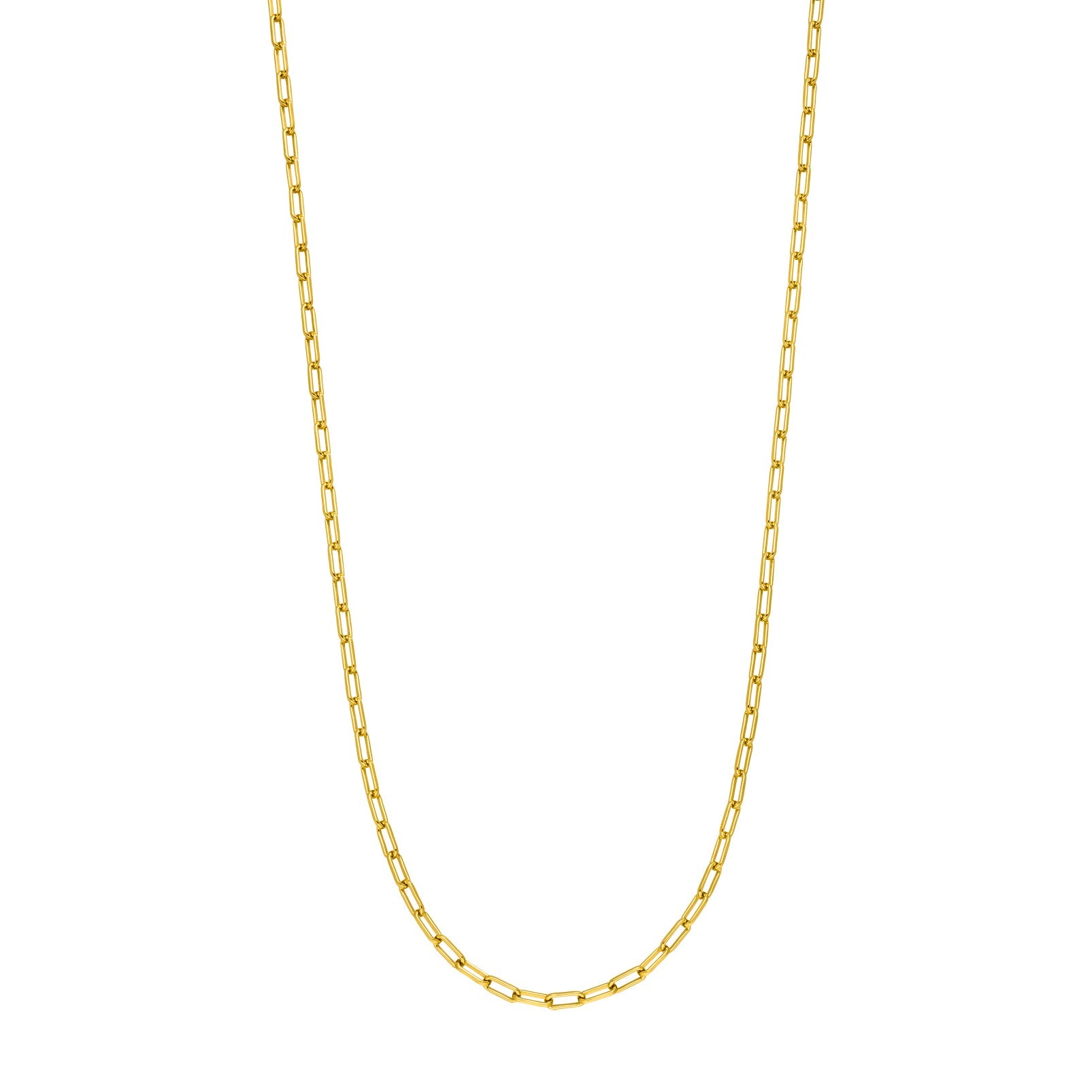 Leaf Kette Cube, vergoldet