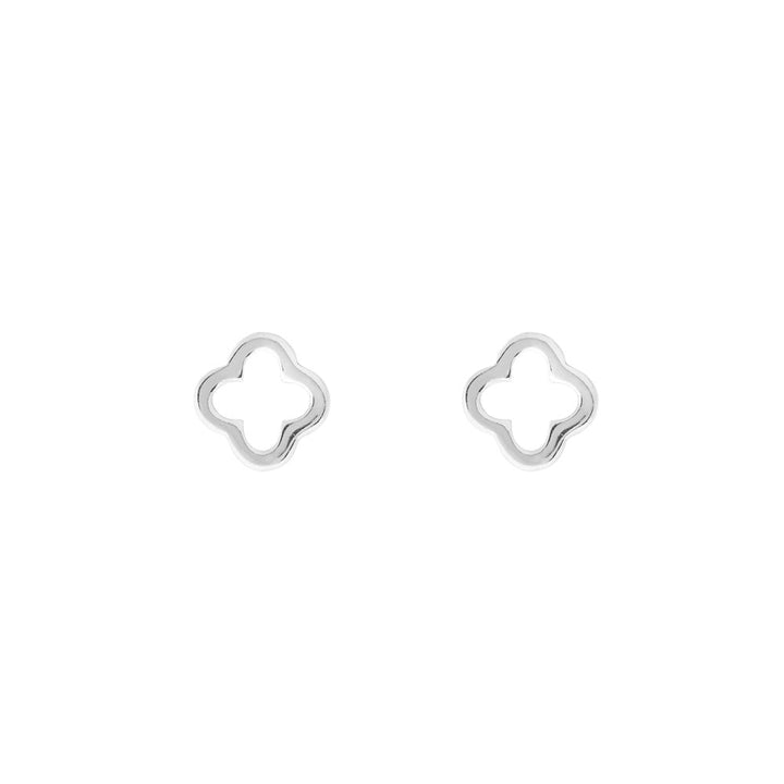 Leaf Ohrstecker MINI Clover, Silber