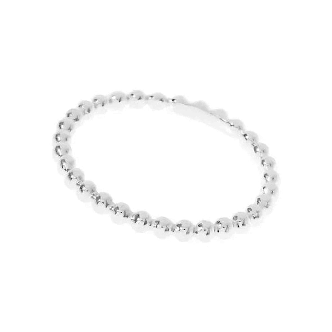 Leaf Ring Ball, dünn, Silber