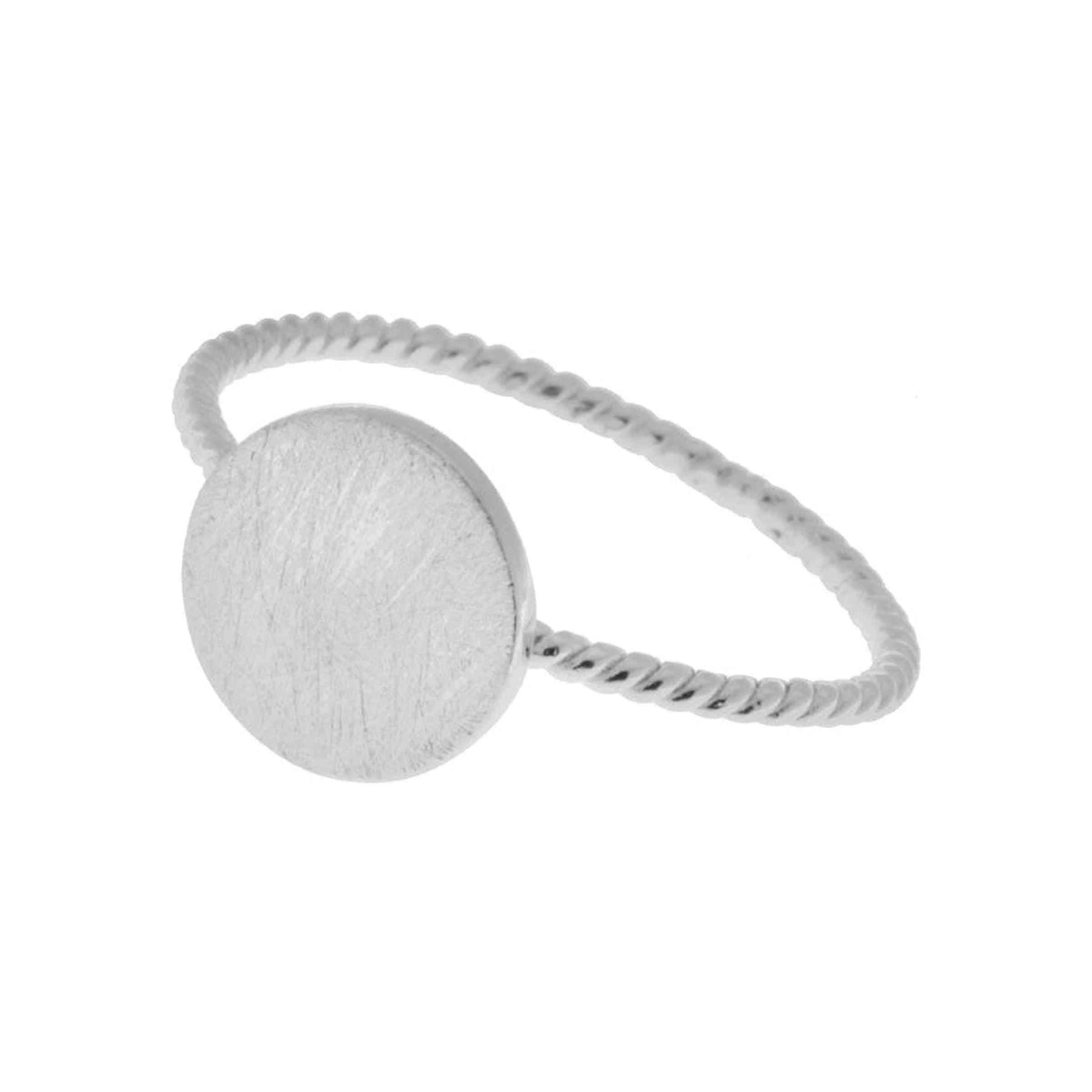 Leaf Ring Plättchen, Silber