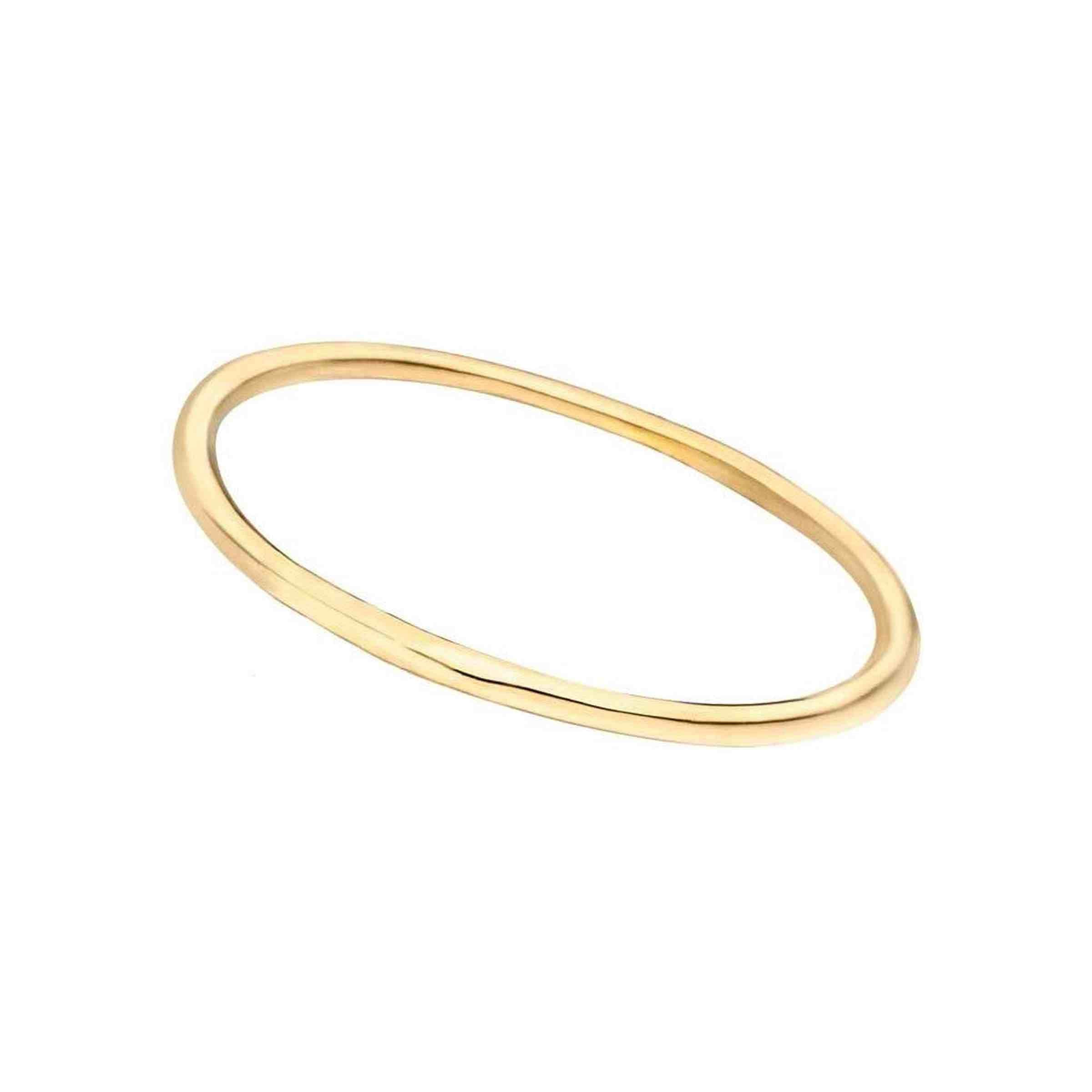 Leaf Ring Stacking Basic, vergoldet