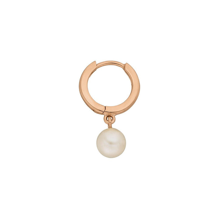 Leaf Single Creole Pearl, rosé vergoldet