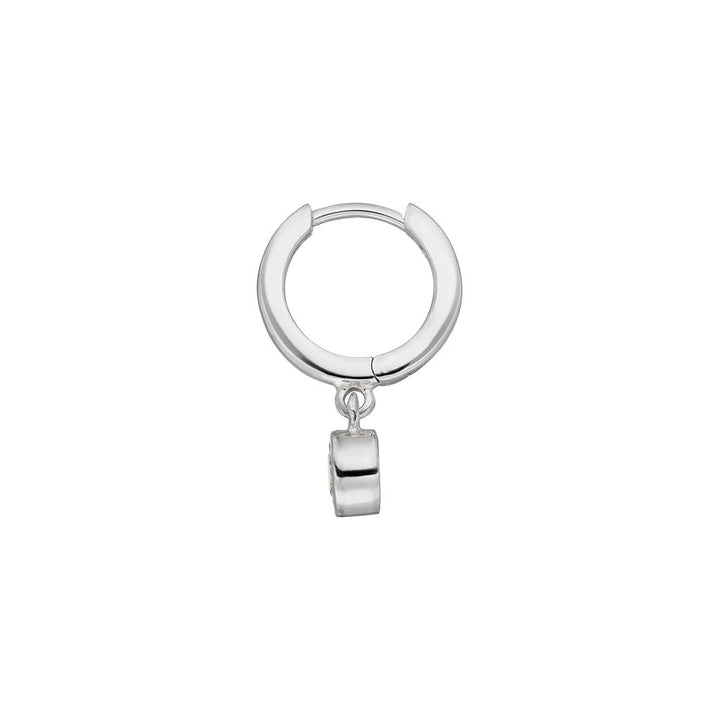 Leaf Single Creole Pure mit Zirkonia, Silber