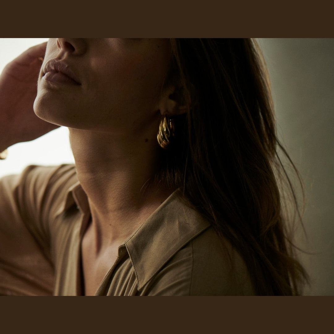 LOTT.gioielli Creolen gedreht, M, vergoldet