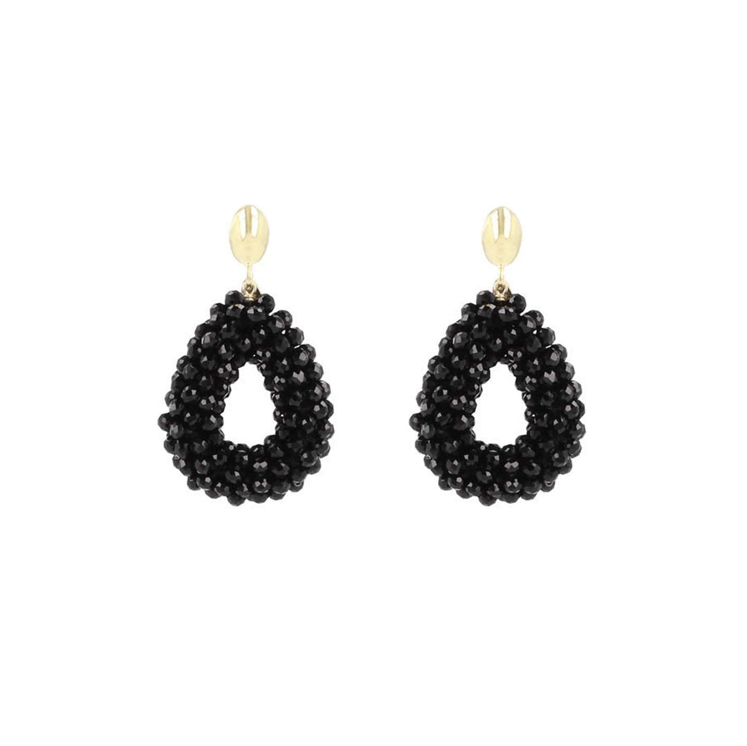 LOTT.gioielli Ohrringe Berry Drop, black, S, Stecker, vergoldet