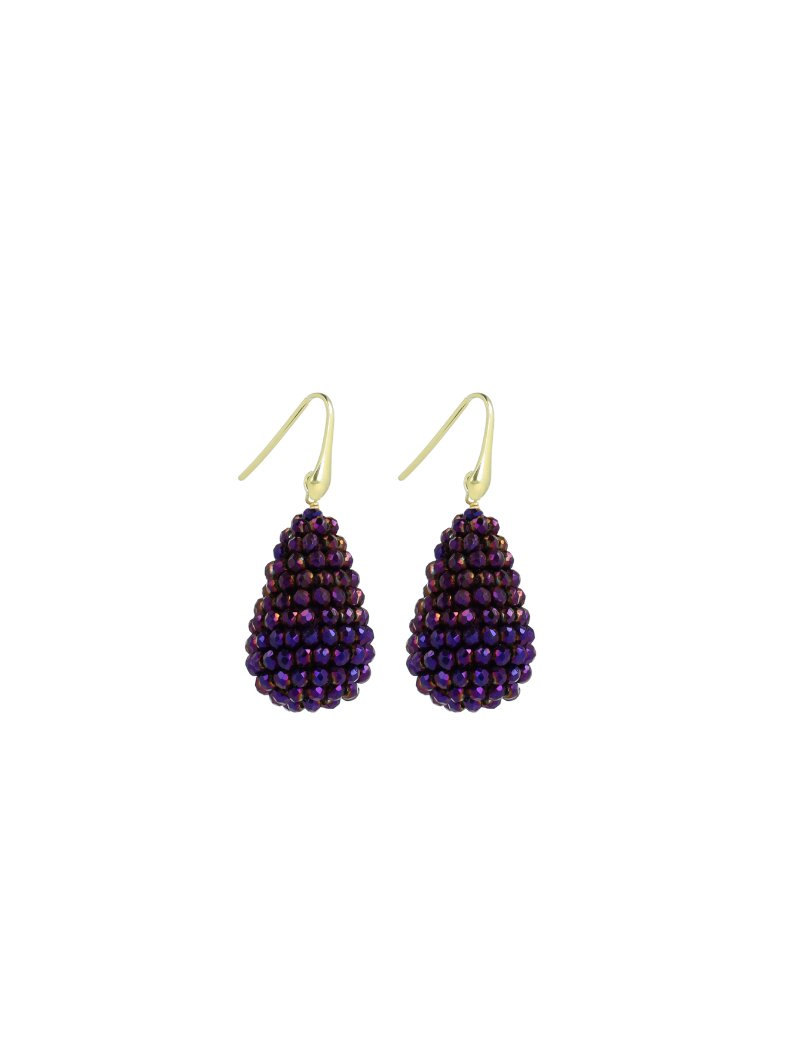 LOTT.gioielli Ohrringe Cone S, metallic purple, vergoldet