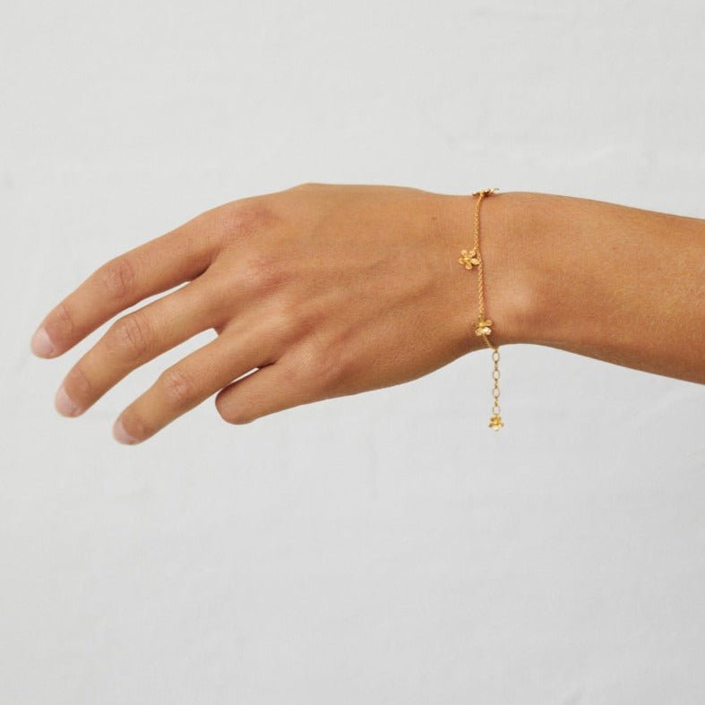 Pernille Corydon Armband Wild Poppy, vergoldet