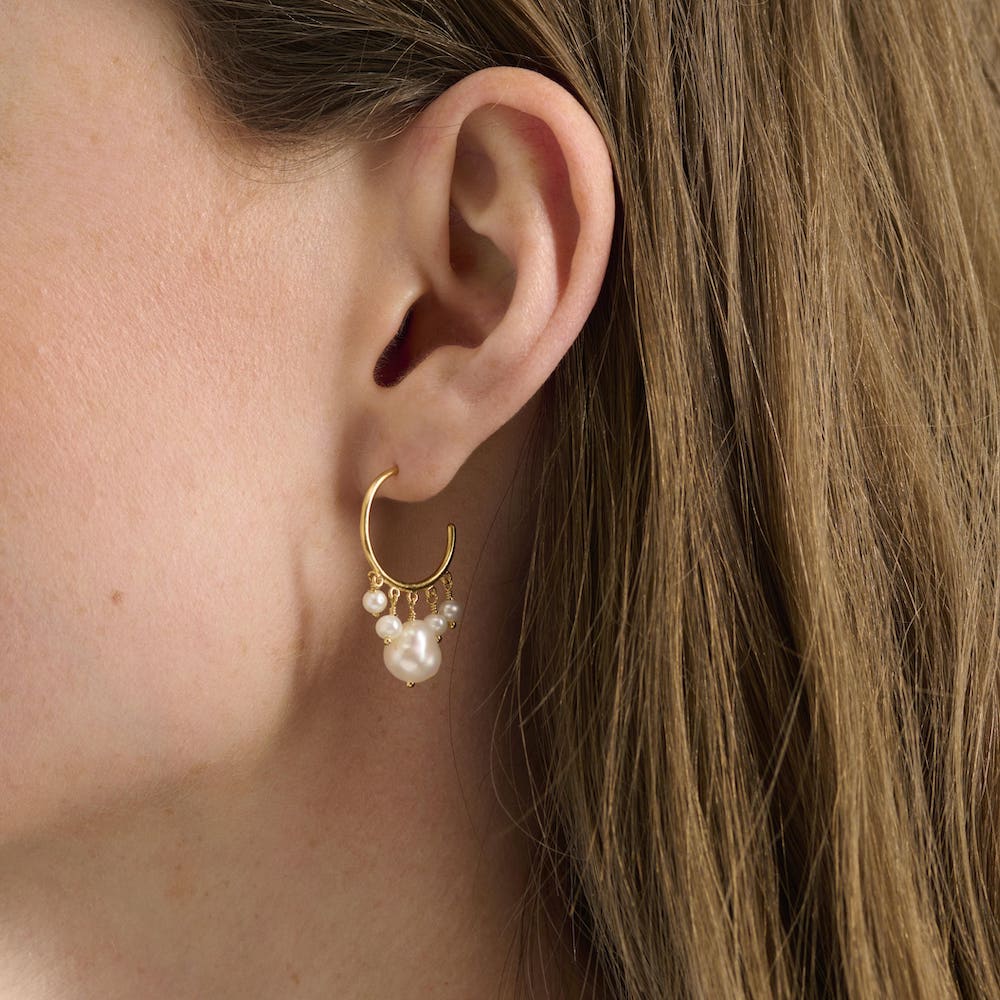 Pernille Corydon Creolen Bay, Silber