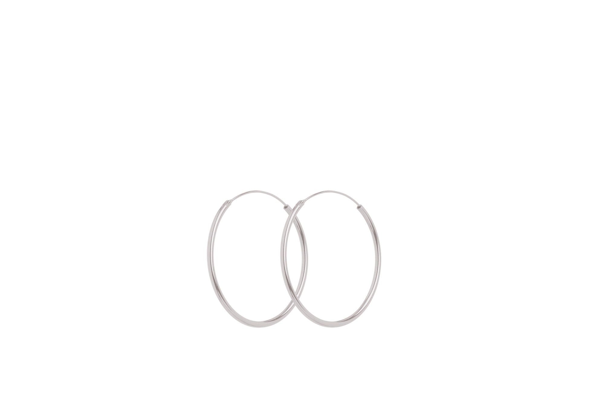 Pernille Corydon Creolen Mini Plain Hoops, Silber