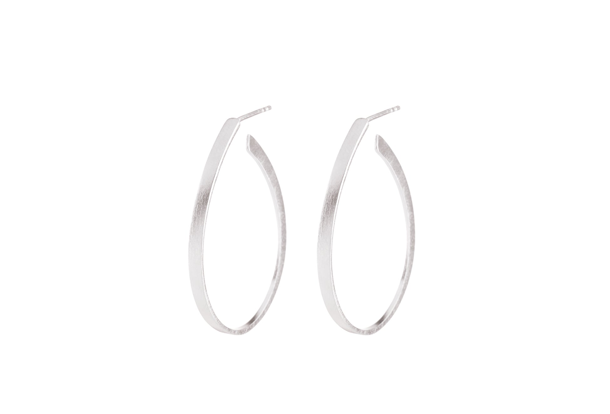 Pernille Corydon Creolen Oval Creoles, Silber